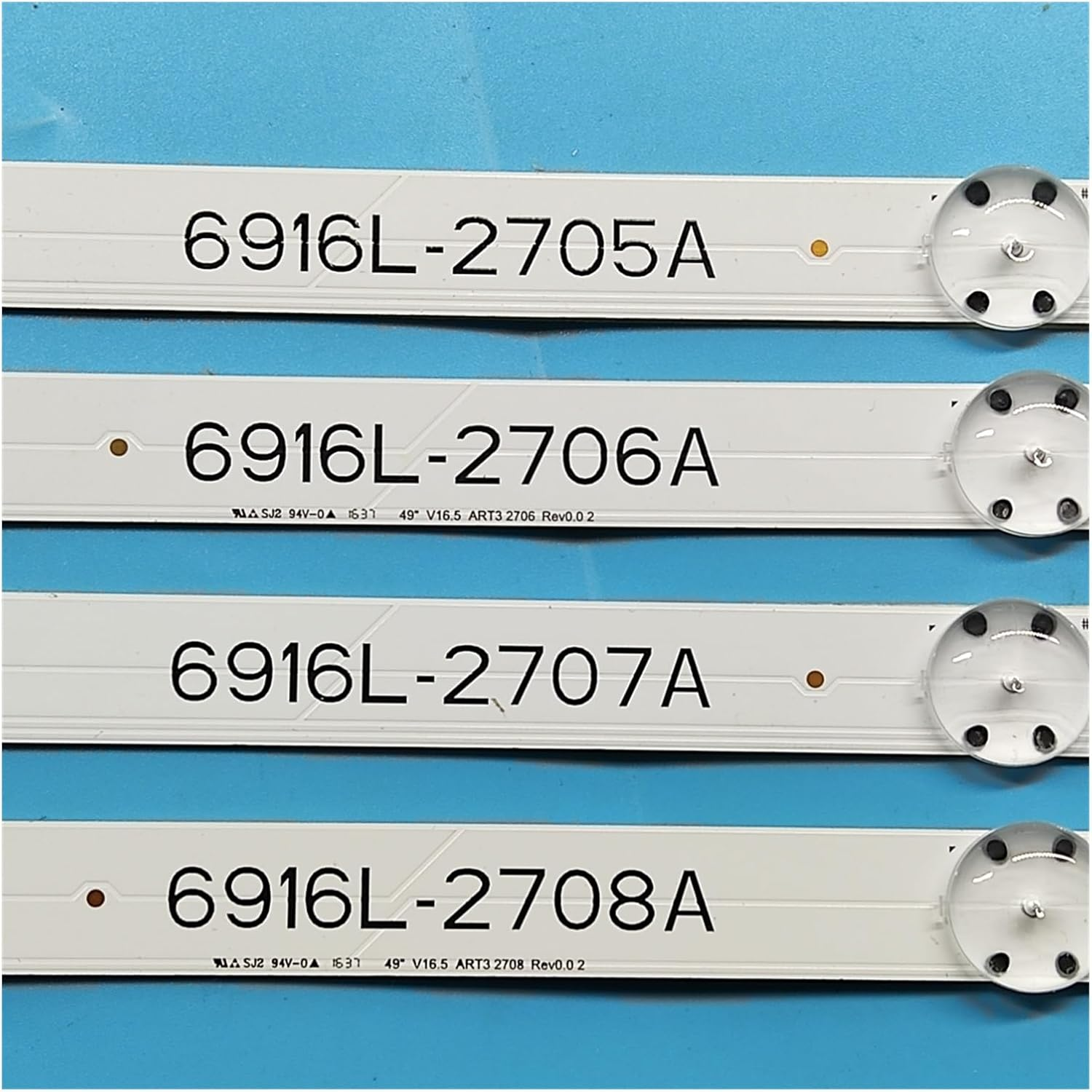 LED Backlight Strip for 49Inch TV 49LJ58300W 49UH603V 49UH620V LC490DGE 6916L-2705A 6916L-2706A 6916L-2707A 6916L-2708A (Color : 2 Set) image number 4