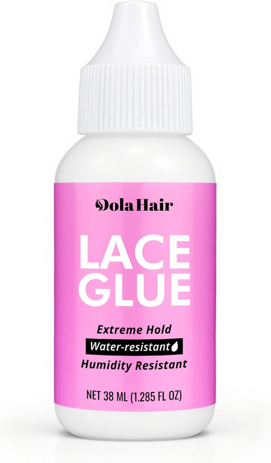 Dolahair Extreme Hold Lace Glue for Wigs, Waterproof, Invisible Bonding, 1.3 Ounce