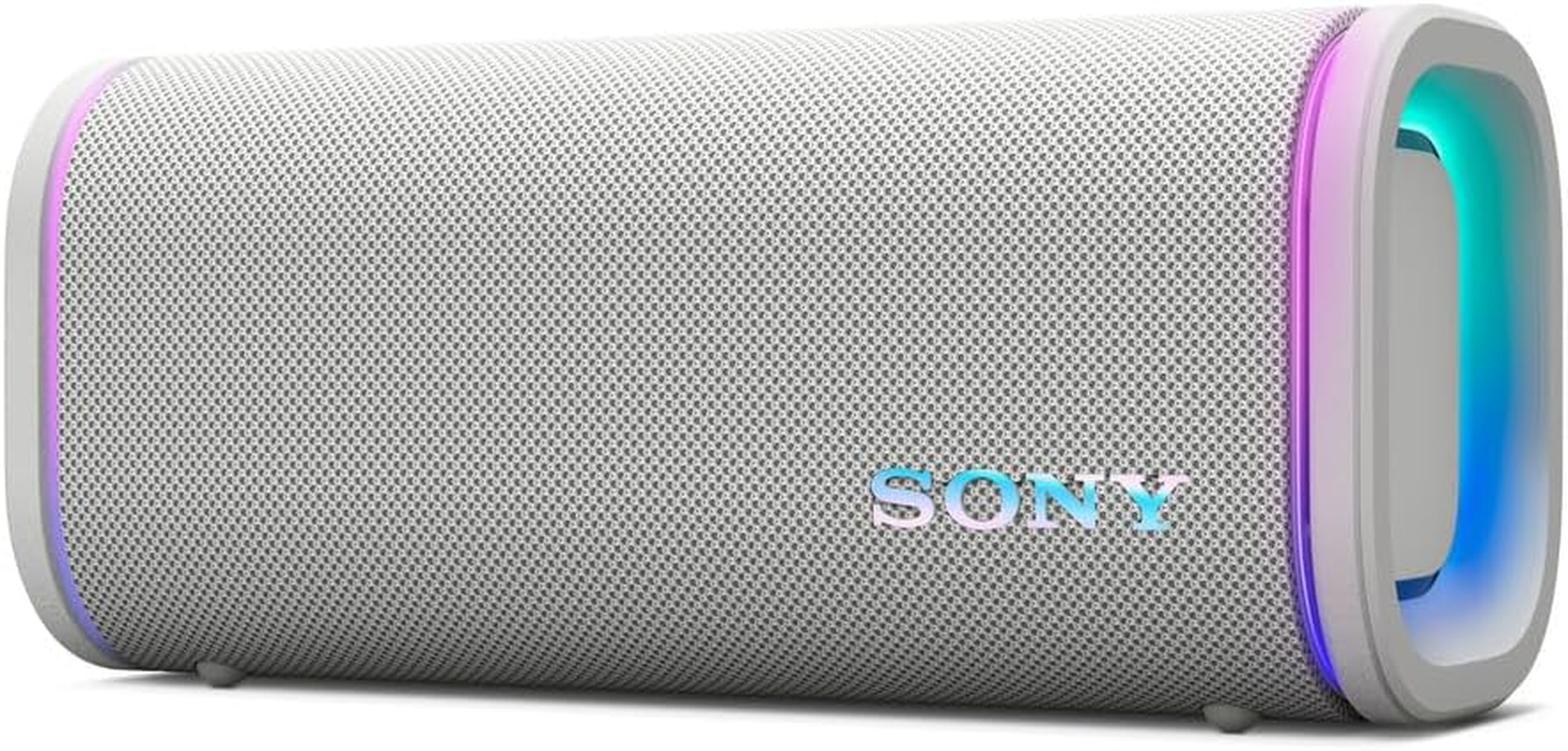 Sony ULT Field 5 Wireless Portable Bluetooth Speaker, IP67 Waterproof, Dustproof, and Rustproof with Enhanced Bass, 25 Hour Battery, 360&deg; Party Light, and Shoulder Strap (SRSULT50W), off White image number 1