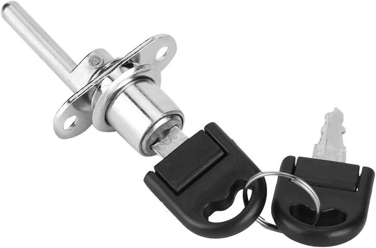Rustproof, Durable Filing Cabinet Lock, 2-Part Drawer Lock, Desk Cabinet For(19Mm Silver Single Lock) image number 5
