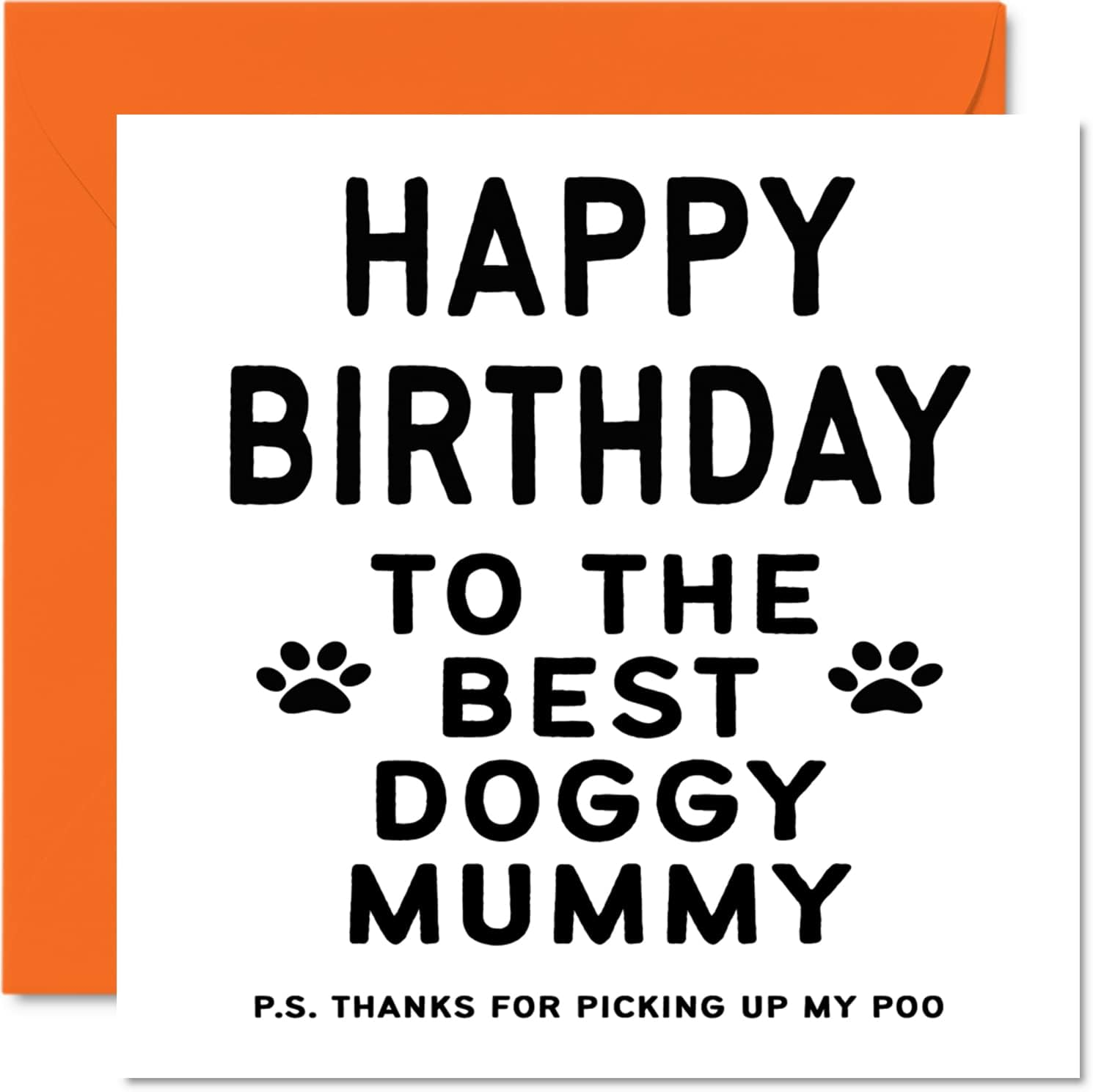 Birthday Cards for Dad from the Dog - Best Dog Daddy - Dog Birthday Card from Dog for Dad, Funny Dog Dad Gifts, 145Mm X 145Mm Joke Happy Birthday Greeting Cards for Daddy Papa