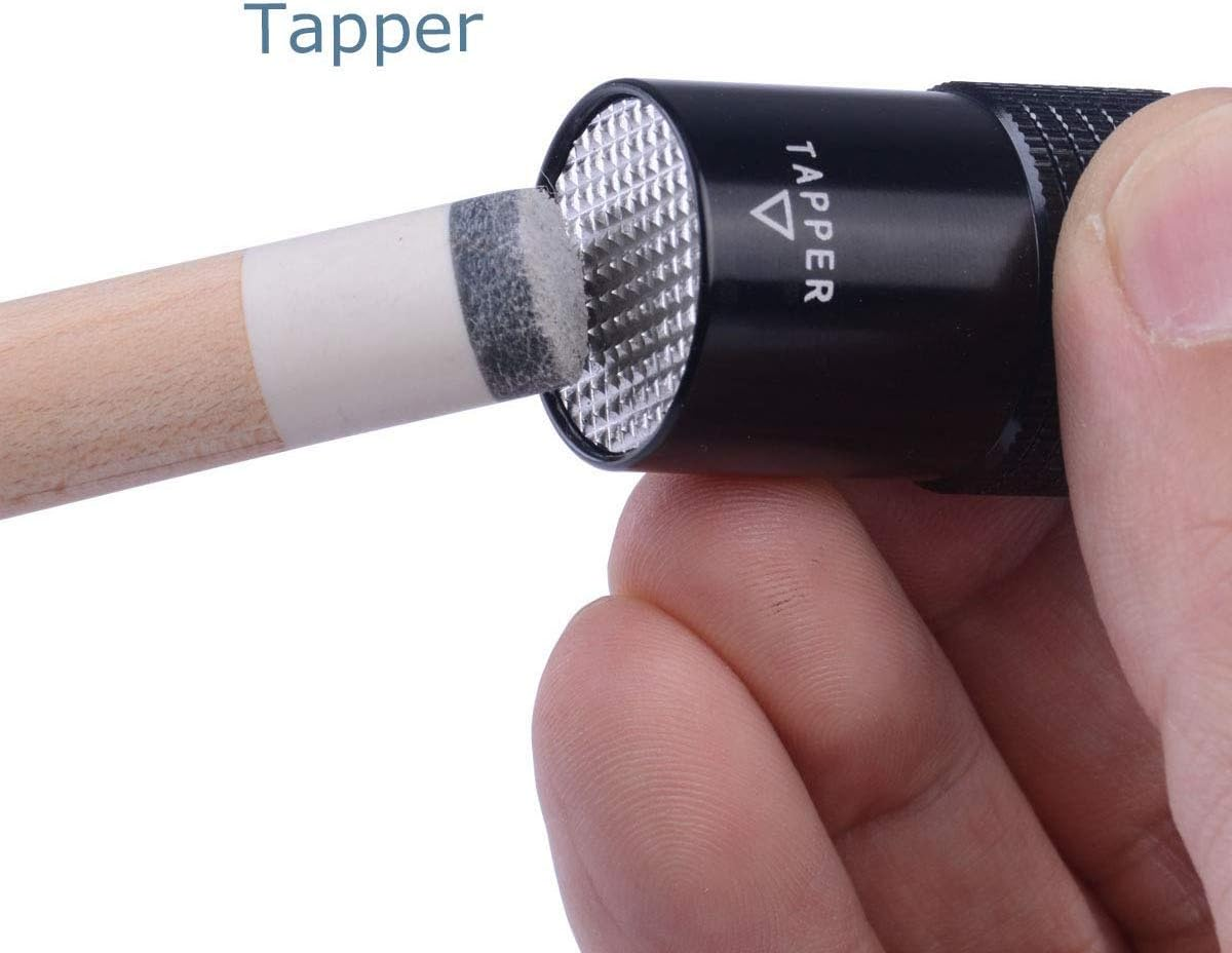 Aluminum 4-In-1 Billiard Pool Cue Tip Accessory Tool Repair Kit (Scuffer, Aerator, Tapper, Joint Protector) image number 5