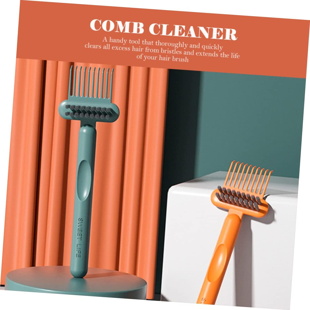 LALAFINA 2Pcs Comb Cleaning Brush Hair Brush Cleaner Hair Brush Cleaning Tool Comb Cleaner Brush Hair Cleaning Hair Brush Hair Remover Hair Japanese-Style Hairdressing Tool