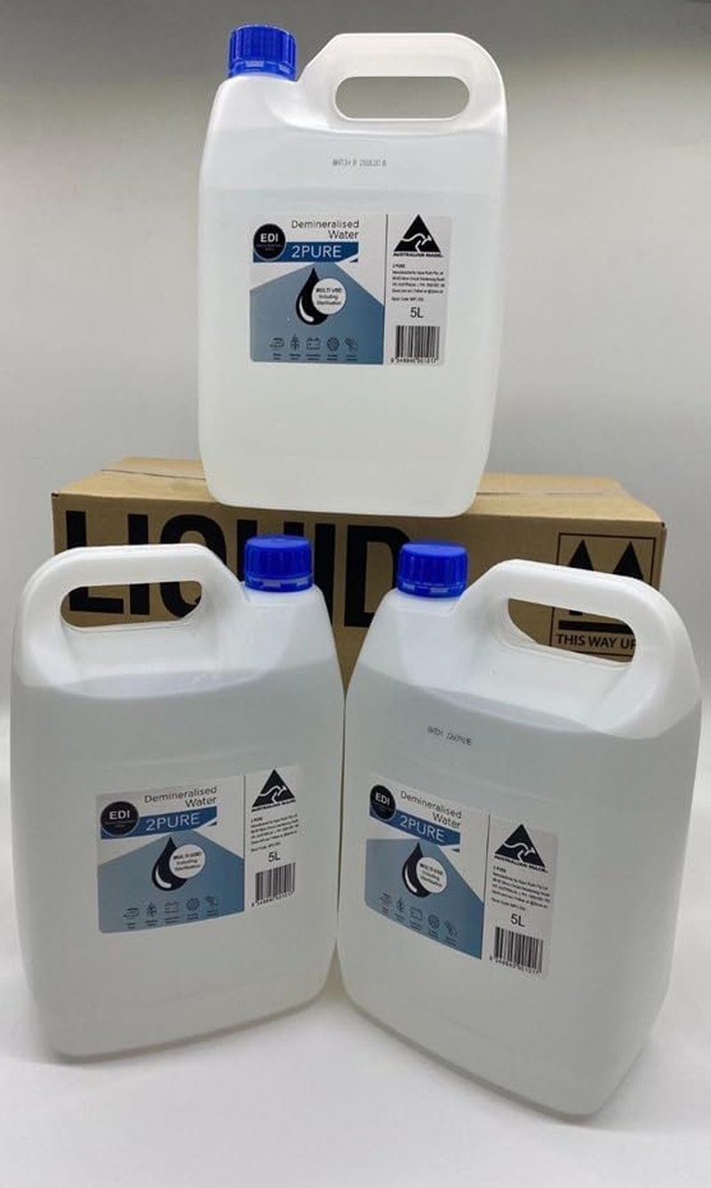 2Pure 5L Demineralised/De-Ionised Water (EDI - ELECTRO DEIONISED WATER)