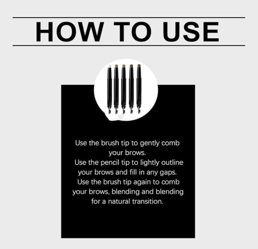 Stop Skipping Brows with This 2-In-1 Easy Brow Stick,Brow Styling Lifting Stick,Waterproof Eyebrow Pencil for Women,Easy to Color, Long-Lasting and No Smudging,Smooth and Easy to Color (Blonde) - Dark Brown image number 2