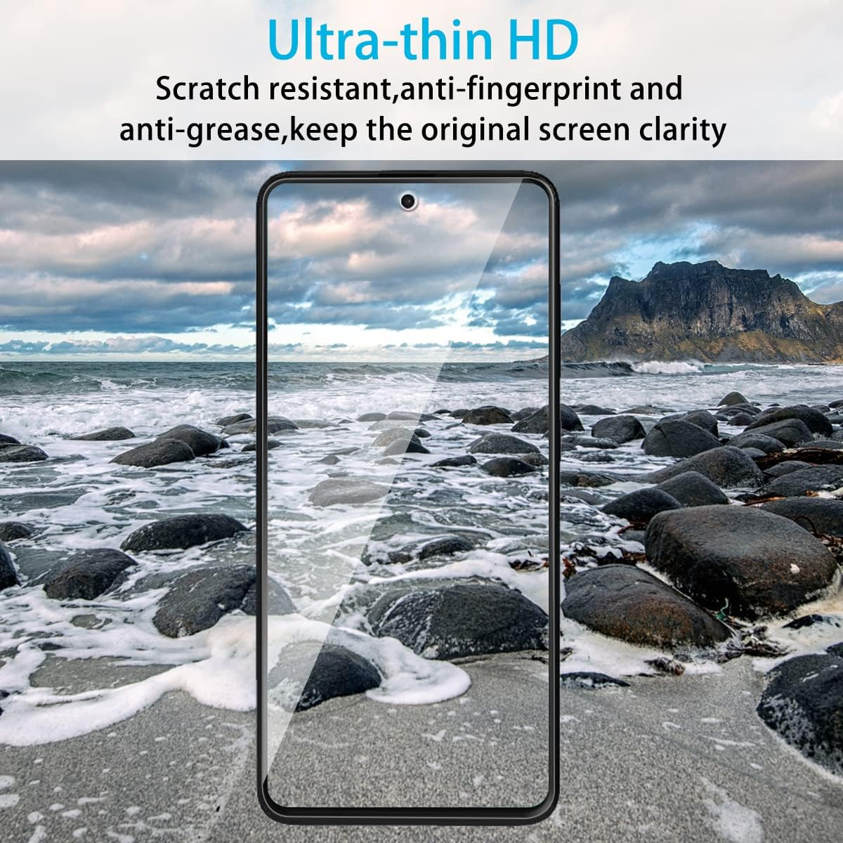 Didisky Tempered Glass Screen Protector for Samsung Galaxy A51 4G / 5G, [4 Pack] Soft Touch,Easy to Clean, Easy to Install, Transparent image number 4