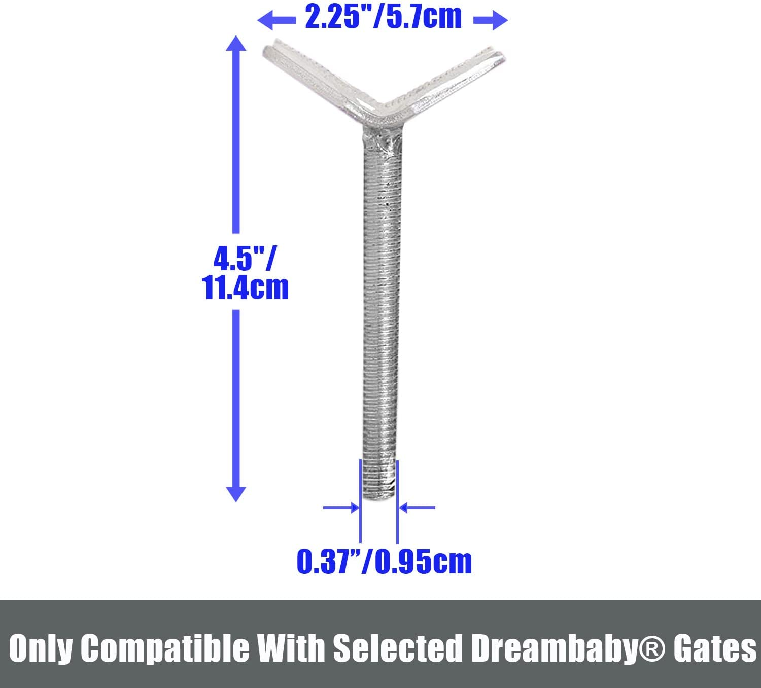 Dreambaby Banister Gate Adaptors, Silver image number 1