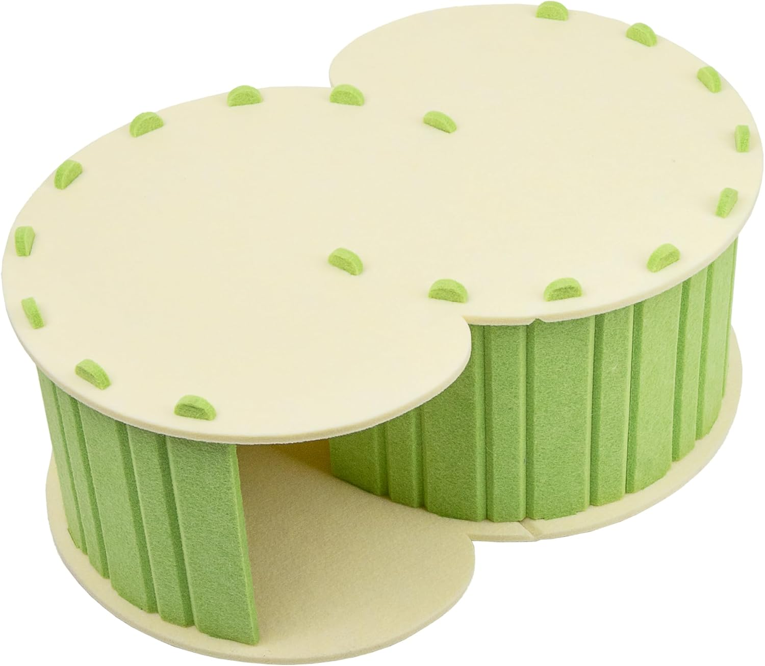 MSBC Cat Claw Sharpener, Felt House for Dogs, All Seasons, Flocked Labyrinth, CC Tunnel, Assembleable, Cute, Lightweight, Durable, Convenient Storage, Size 23.2 X 15.7 X 9.8 Inches (59 X 40 X 25 Cm image number 2