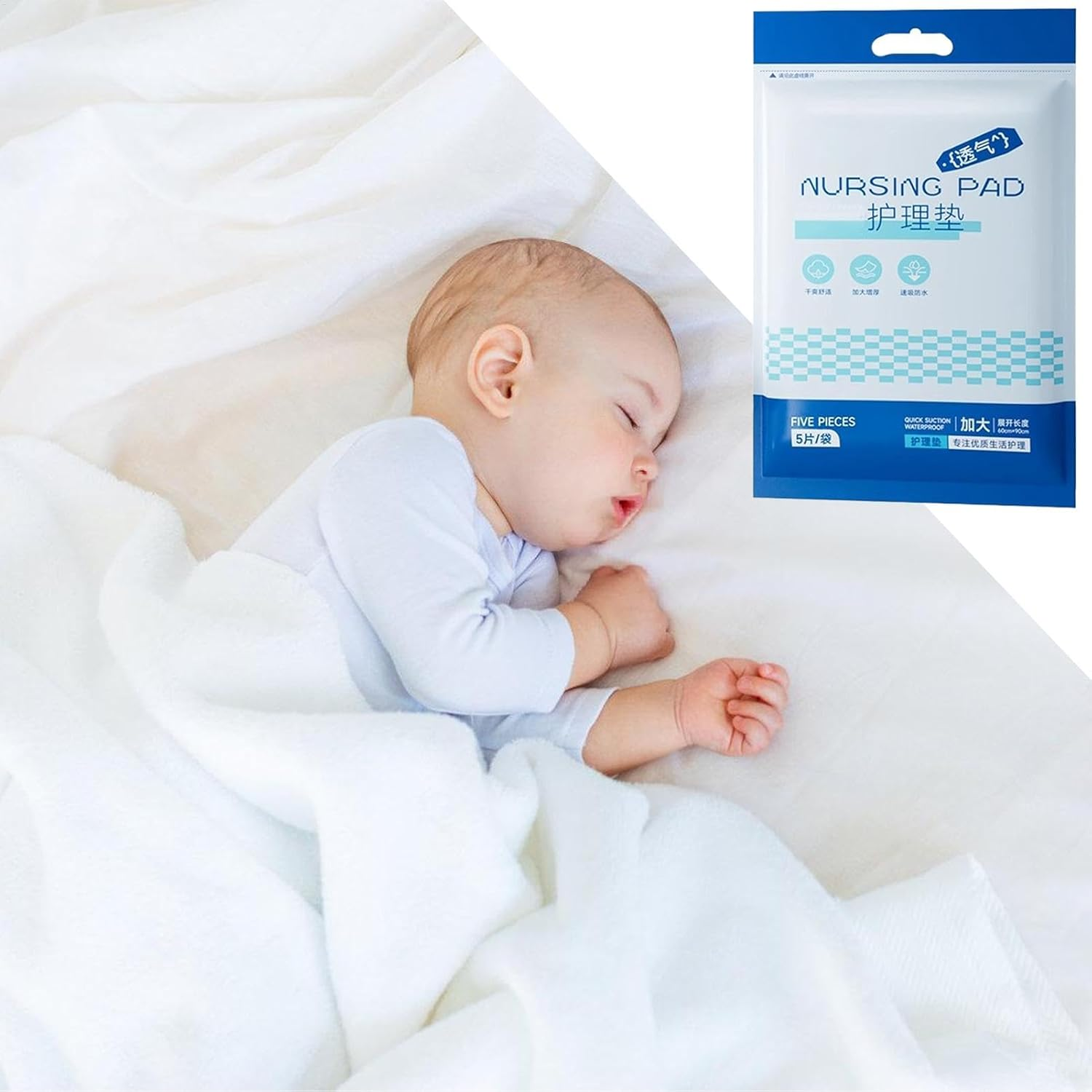 Baby Underpads, Portable Diaper Liners, Waterproof Changing Pads, Absorbent Changing Mat, Quick Drying Underpads, Diaper Changing Liners, Leak-Proof Underpads, Soft Baby Underpads