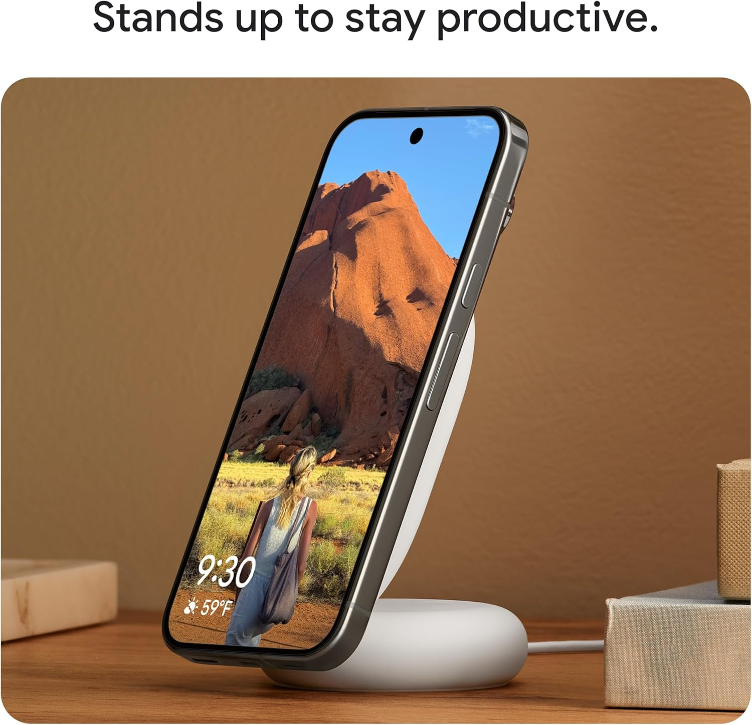 Google QI2 Wireless Charger and Stand Snow