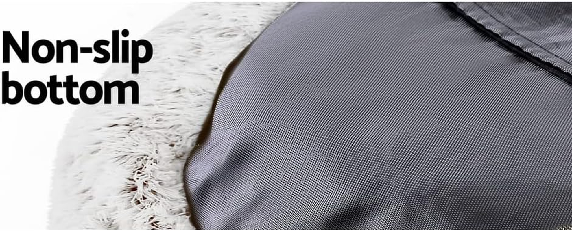 I.Pet Dog Bed, 90Cm Polyester Cotton Large Calming Cat Pet Rabbit Beds for Cats and Dogs, Washable Fluffy Comfy Ultra Soft Non-Slip Sleeping Removable Cover White image number 2