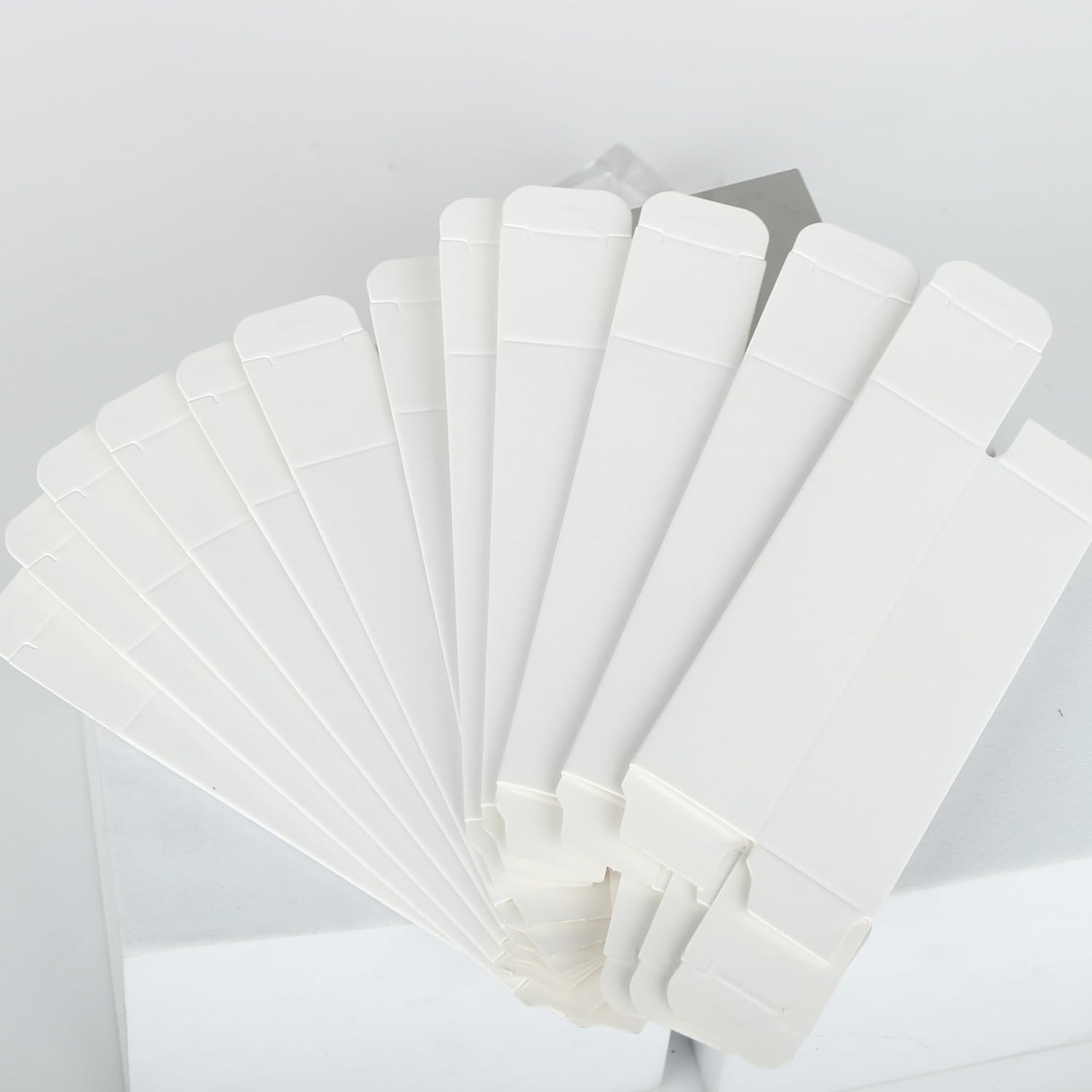 COSIDEA 50Pcs 25 * 25 * 95Mm Lip Gloss Craft Matte White Paper Box Small Packing Boxes 350Gms for DIY Cosmetics image number 6