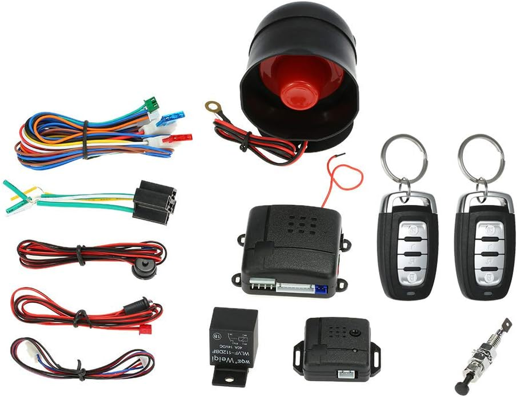 Julycrab Universal Car Vehicle Security System Burglar Alarm Protection Anti-Theft System 2 Remote image number 3