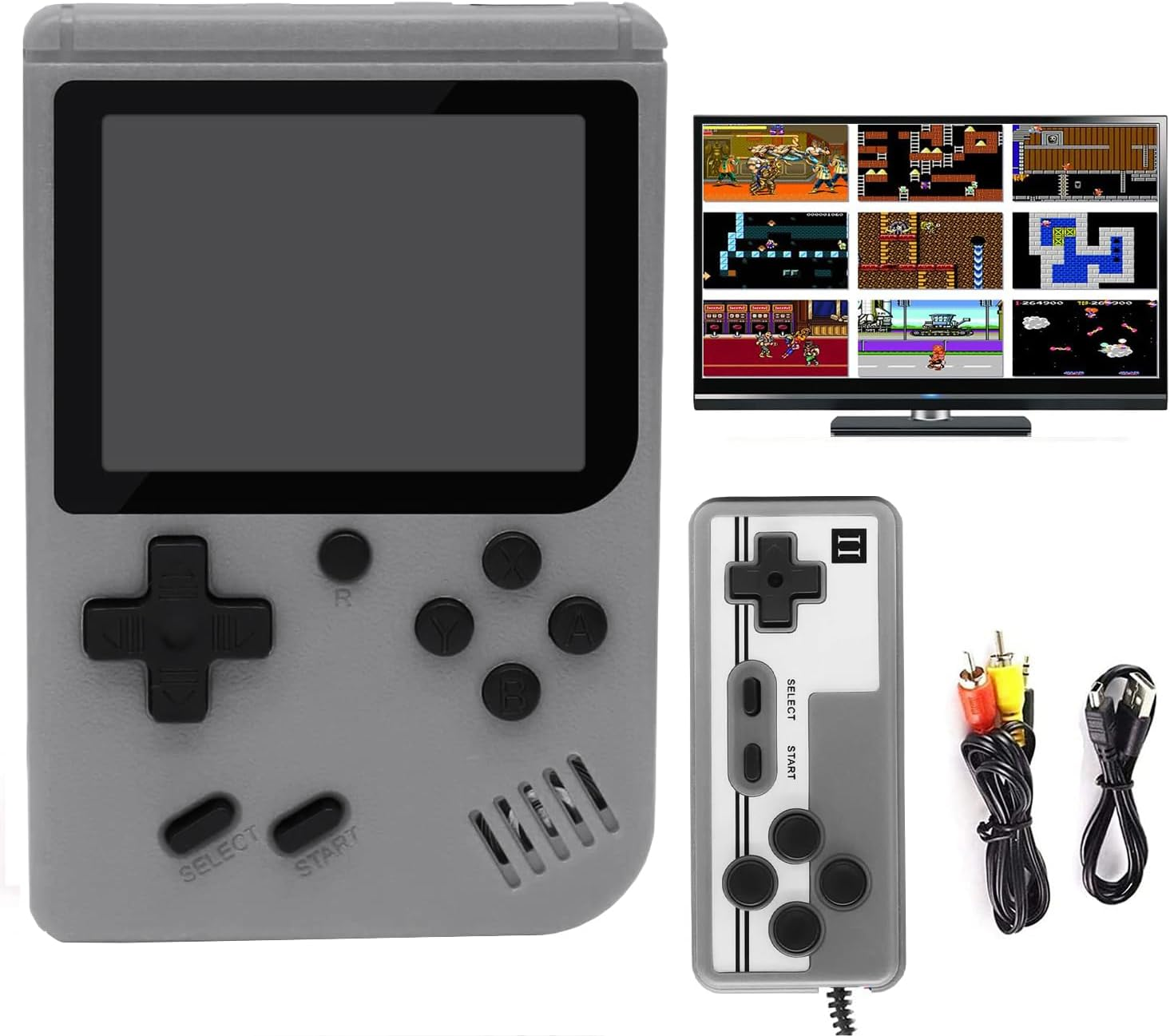 PTEROMYS Retro Handheld Game Console with 500 Classical FC Games-2.8 Inches Screen Portable Video Game Consoles (Game-Red) image number 5