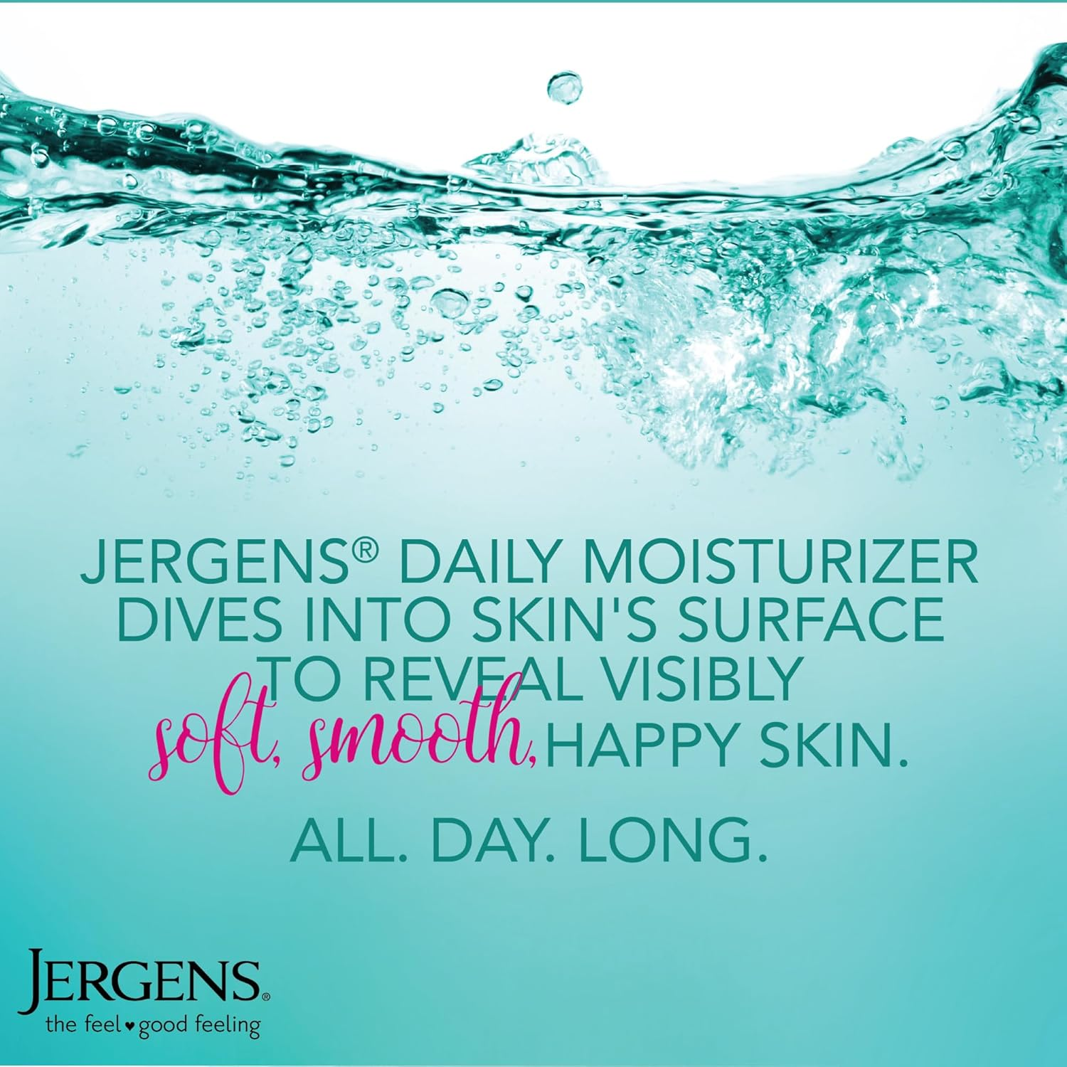 Jergens Daily Moisture Dry Skin Moisturizer, Hand and Body Lotion, with HYDRALUCENCE Blend, Silk Proteins, and Citrus Extract, 21 Oz image number 3