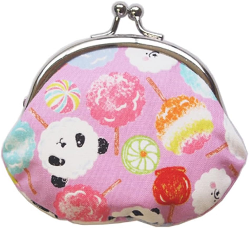 Keisuu Coin Purse Cotton Pouch, Made in Japan, 3.3 X 3.7 Inches (8.5 X 9.5 Cm), 2.6 Inches (2.6 Cm)
