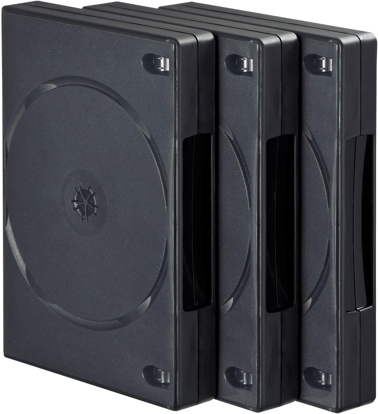 Sanwa Supply DVD-TW8-03BKN DVD Tall Case (8 Disc Storage, Set of 3, Black) image number 5