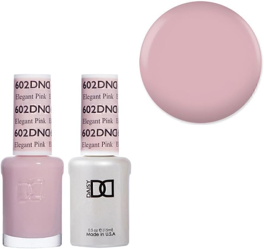 DND 602 Elegant Pink - Daisy Collection Gel & Lacquer Duo 15Ml