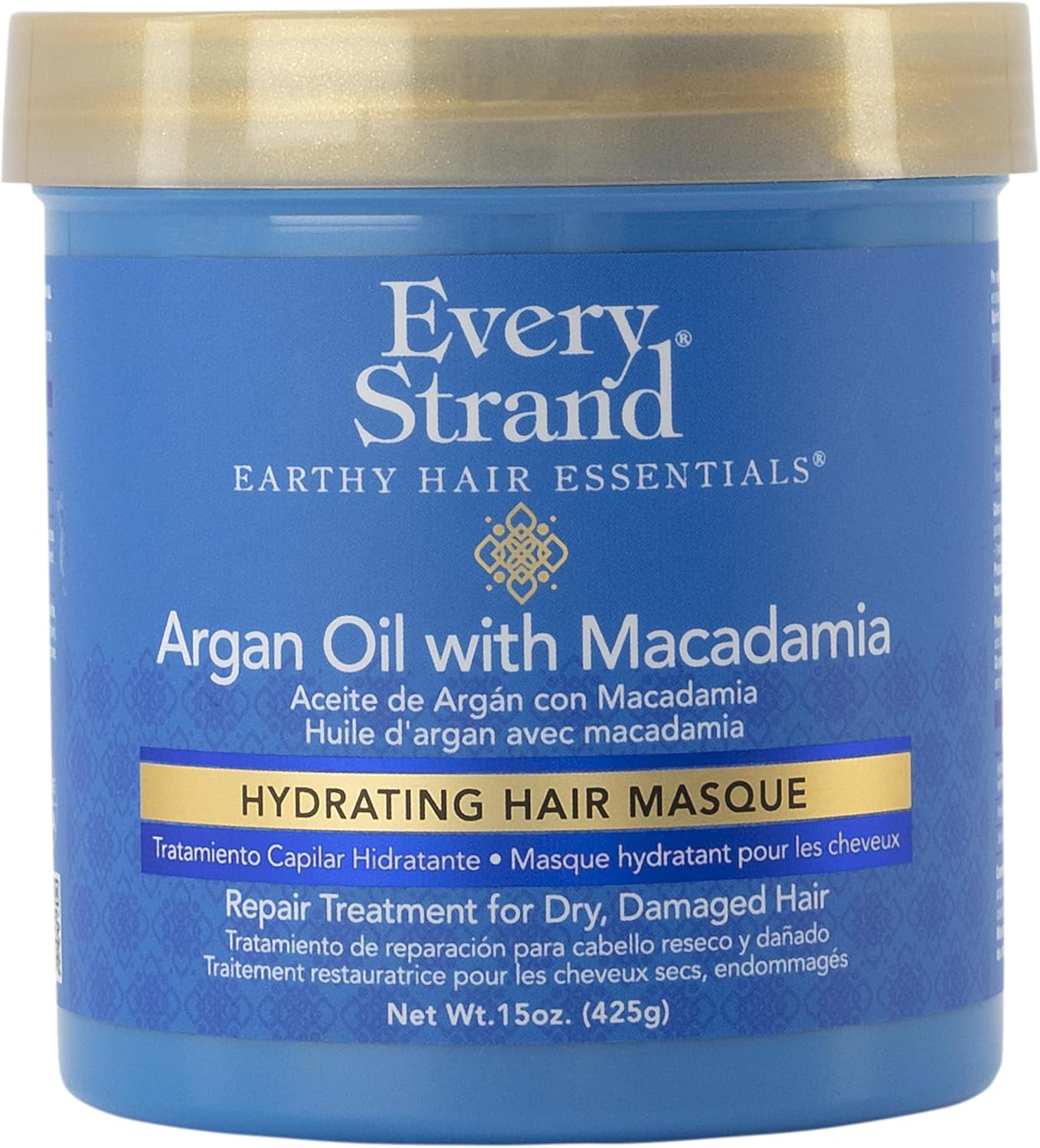 Every Strand Argan Oil with Macadamia Hydrating Hair Masque, 440Ml