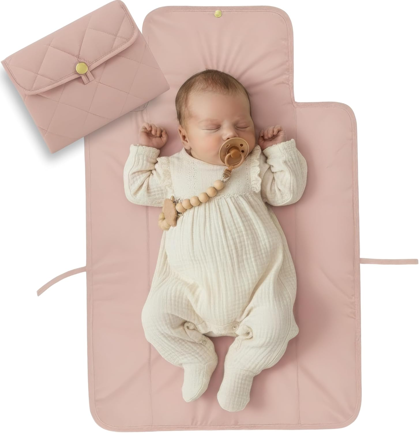 Portable Diaper Changing Pad - Soft and Easy to Clean Diaper Changing Mat for Babies - the Perfect Lightweight and Foldable Pad for Traveling