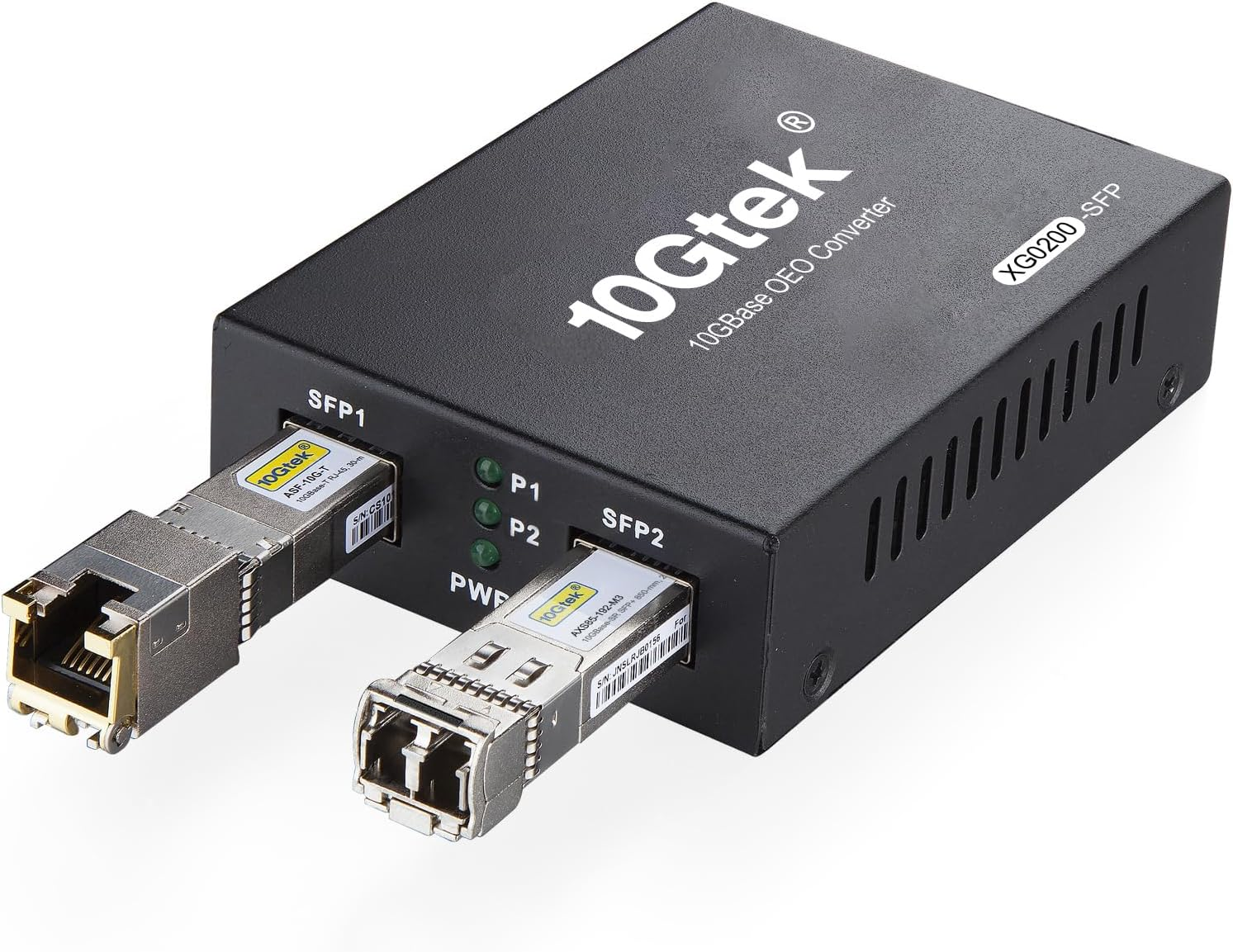 SFP+ Media Converter G0200-SFP (Kit #31), 10Gbase-T Reach 30 Meters, SFP+ SR Module, 300 M, MMF, 850 Nm image number 1