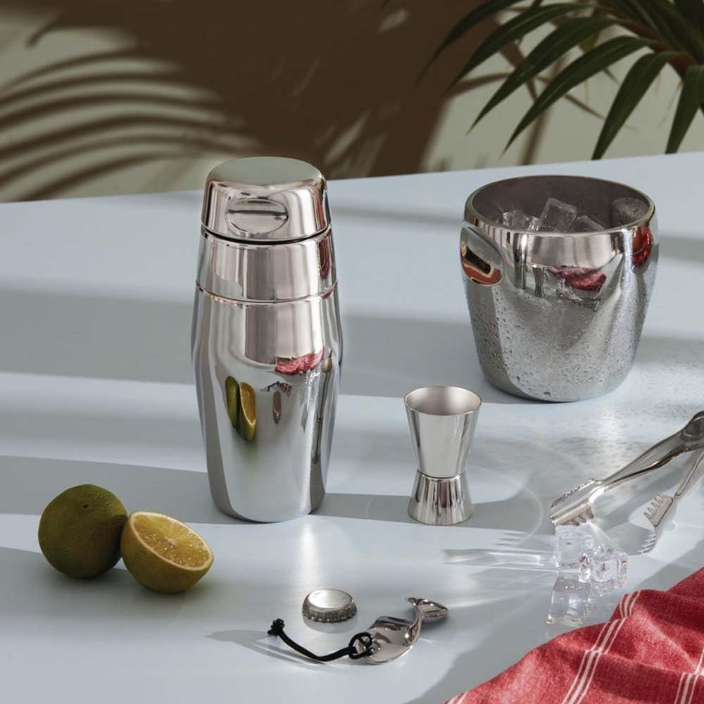 Alessi Cocktail Shaker, Mirror Polish 17-3/4-Ounce image number 2