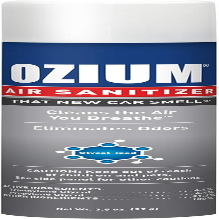 Ozium Air Sanitizer and Odour Eliminator New Car Feel Spray 99 G image number 5