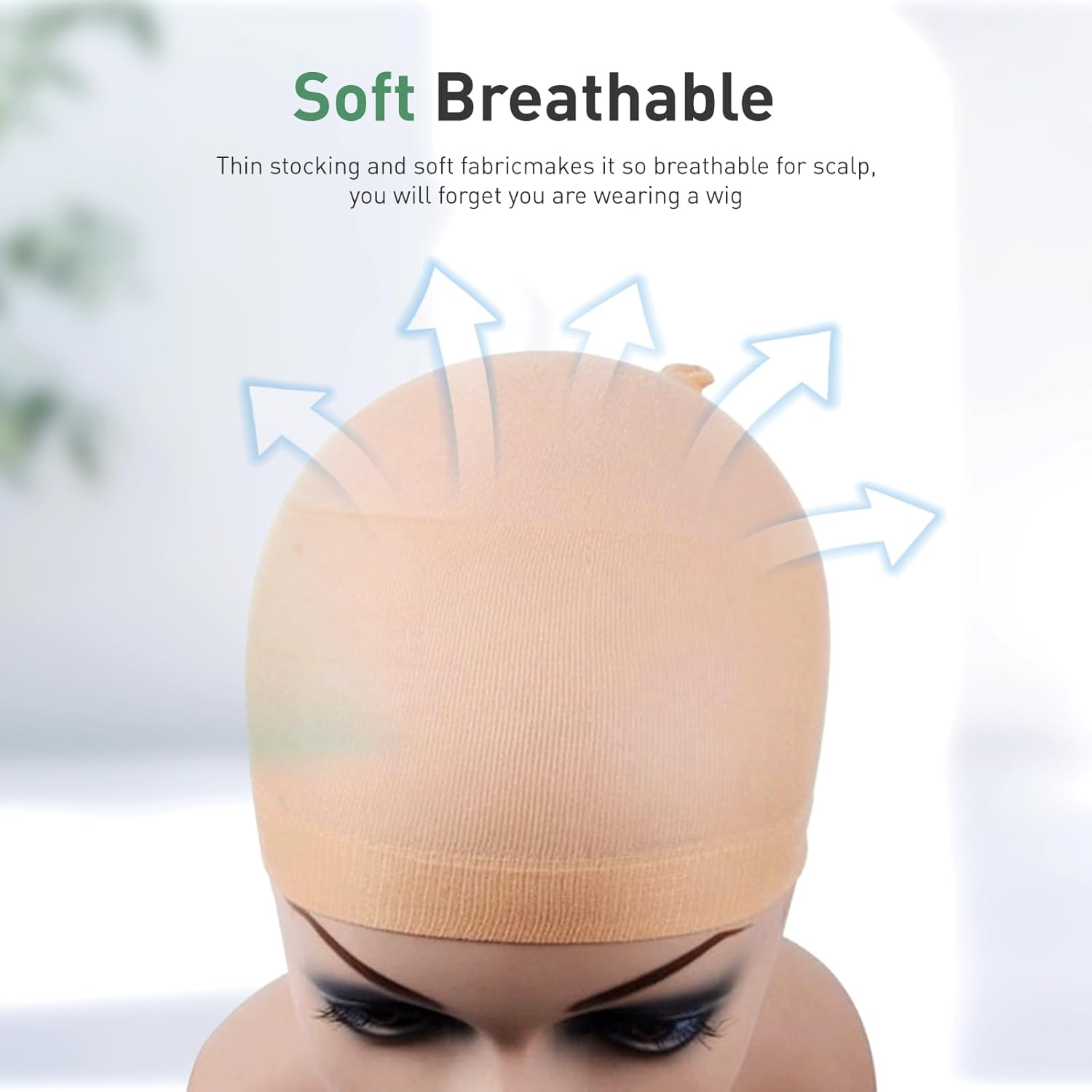 20Pack Wig Cap, Nylon Elastic Bald Cap,Wig Caps, Suitable for Daily Life and Makeup Parties image number 4