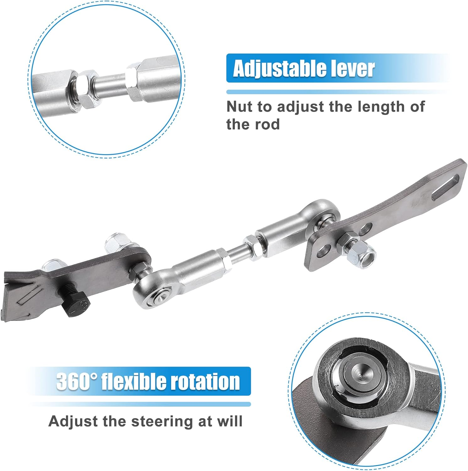 X AUTOHAUX Manual Transfer Case Linkage Kit Replacement for Jeep Cherokee XJ 1986-2001 Transfer Case Shift Linkage image number 3