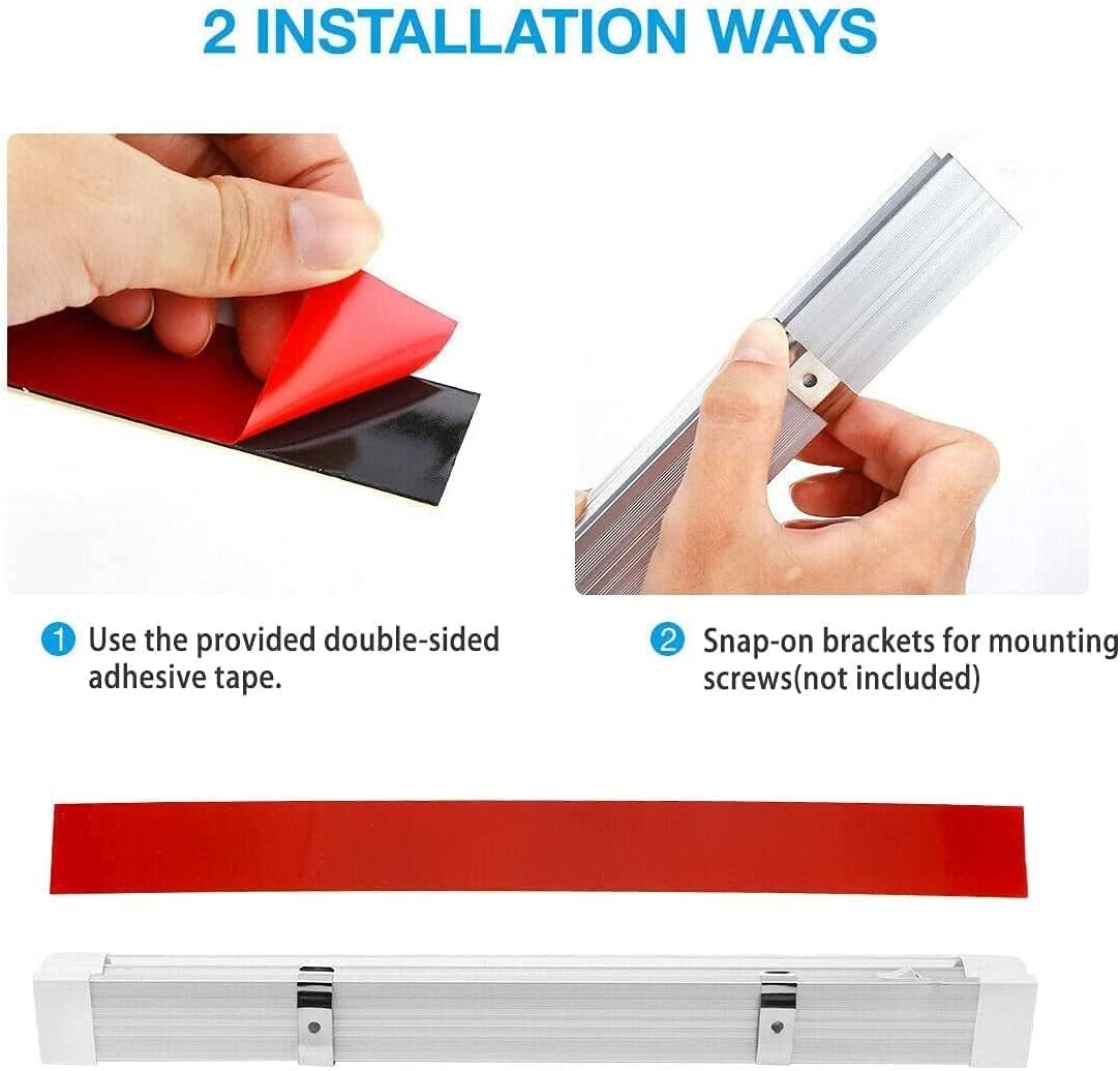 12 Volt LED Lights Bar - Daylight 6000K 13.4 Inch 108 LED 5W 500 Lumens, LED Car Interior Light Strip with Switch for RV Van Boat Trailer Camper, Pack of 4 image number 5