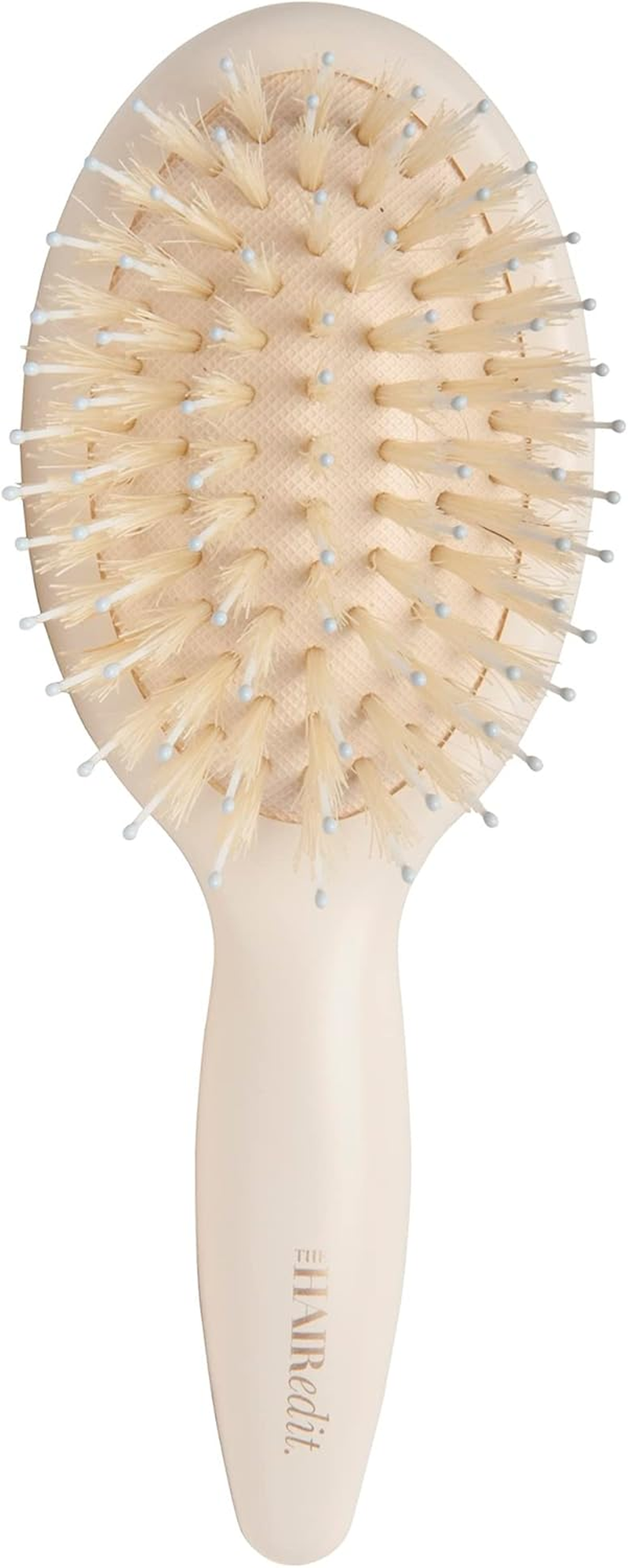 The Hair Edit Finish & Shine Travel Size Boar Bristle Hair Brush Cream image number 3
