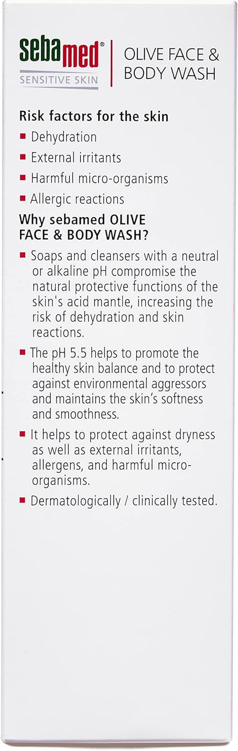 Sebamed Olive Face & Body Wash 200Ml image number 2