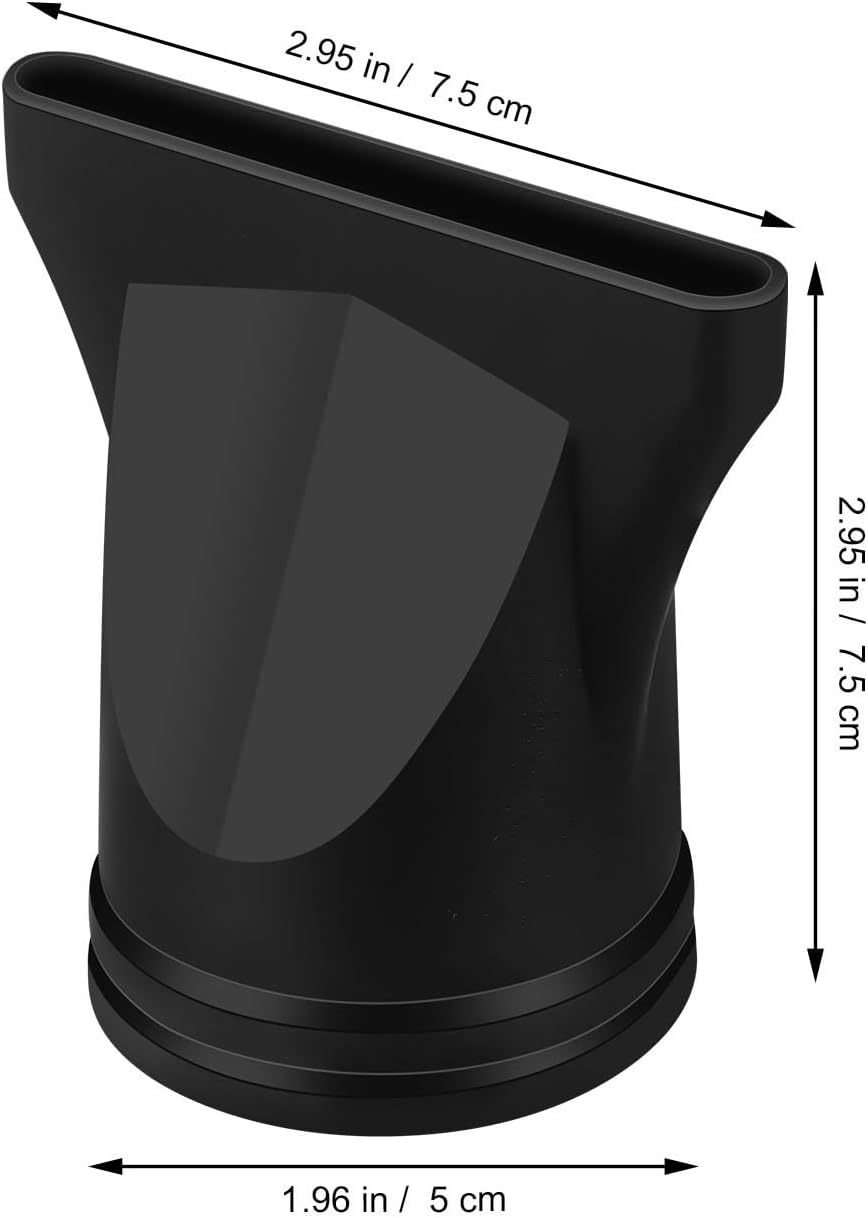 FOMIYES 2 Pcs Hair Blower Nozzle Replacement Nozzle for Hair Dryer Hair Tool Styling Nozzle Attachment Nozzle for Hair Dryer Defuzzer Drying Black image number 1