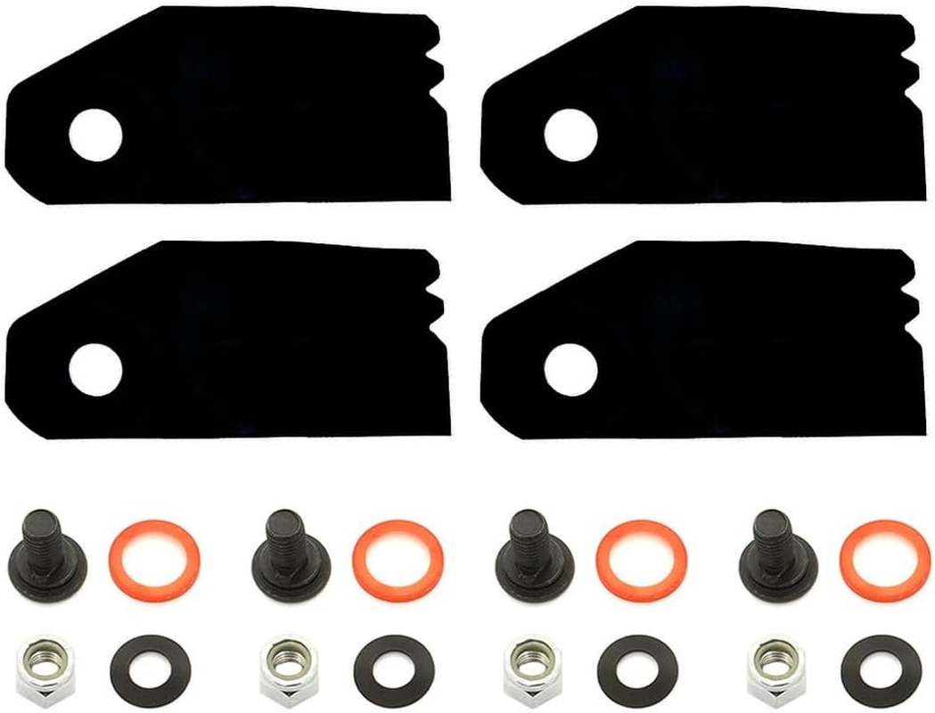 8Pcs Blades & Bolts Set for Victa 18" Mulch & Catch Mower from 1998 CA09434S image number 2