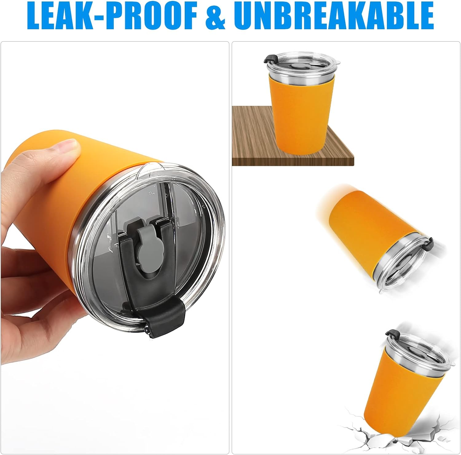 5Pack Kids Cups with Straws and Lids Spill Proof, 12Oz Toddler Straw Cups with Colorful Silicone Sleeves, Unbreakable Stainless Steel Water Tumblers for Cold & Hot Drinks image number 6