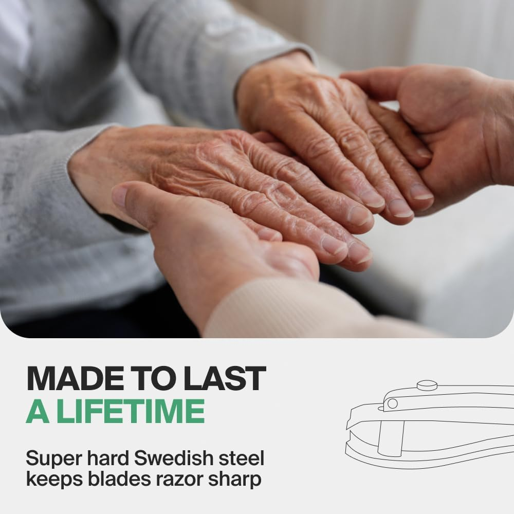 GERMANIKURE Professional Nail Clipper - FINOX Surgical Stainless Steel Manicure and Pedicure Tools in Cork Case- Ethically Made in Solingen Germany - Travel Size Nail Care image number 1