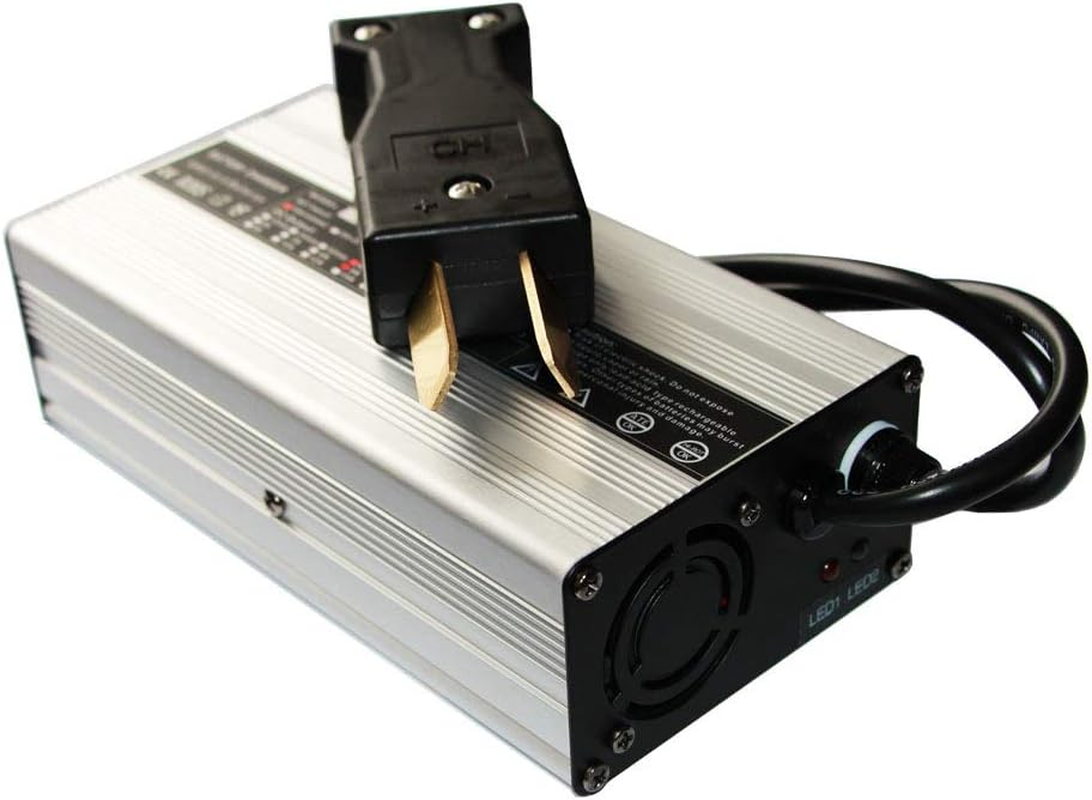 Gscchyc 36 Volt Golf Cart Portable Charger 36 Volt 5A Battery Chargers Trojan Golf Cart Batteries Golf Cart Accessories with Crows Foot Plug for Ezgo Yamaha Club Car TXT Super Hauler