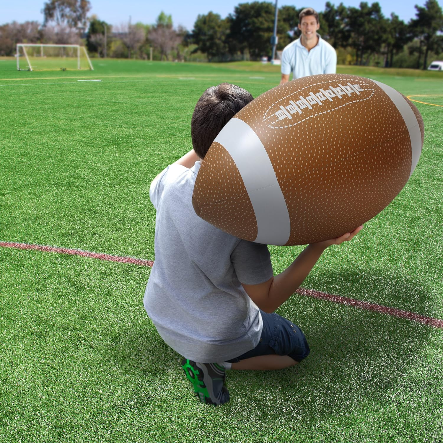 Gofloats Gofloats Giant Inflatable Football - Made from Premium Raft Grade Vinyl 4' image number 2