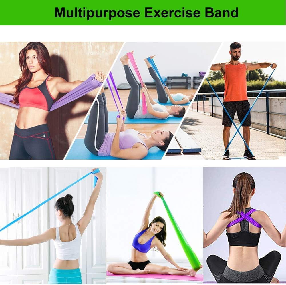 Liyquint Resistance Bands Set - Professional Natural Latex Elastic Bands for Strength Training, Yoga, Pilates, Home & Gym Workouts, Full Body Exercise image number 3