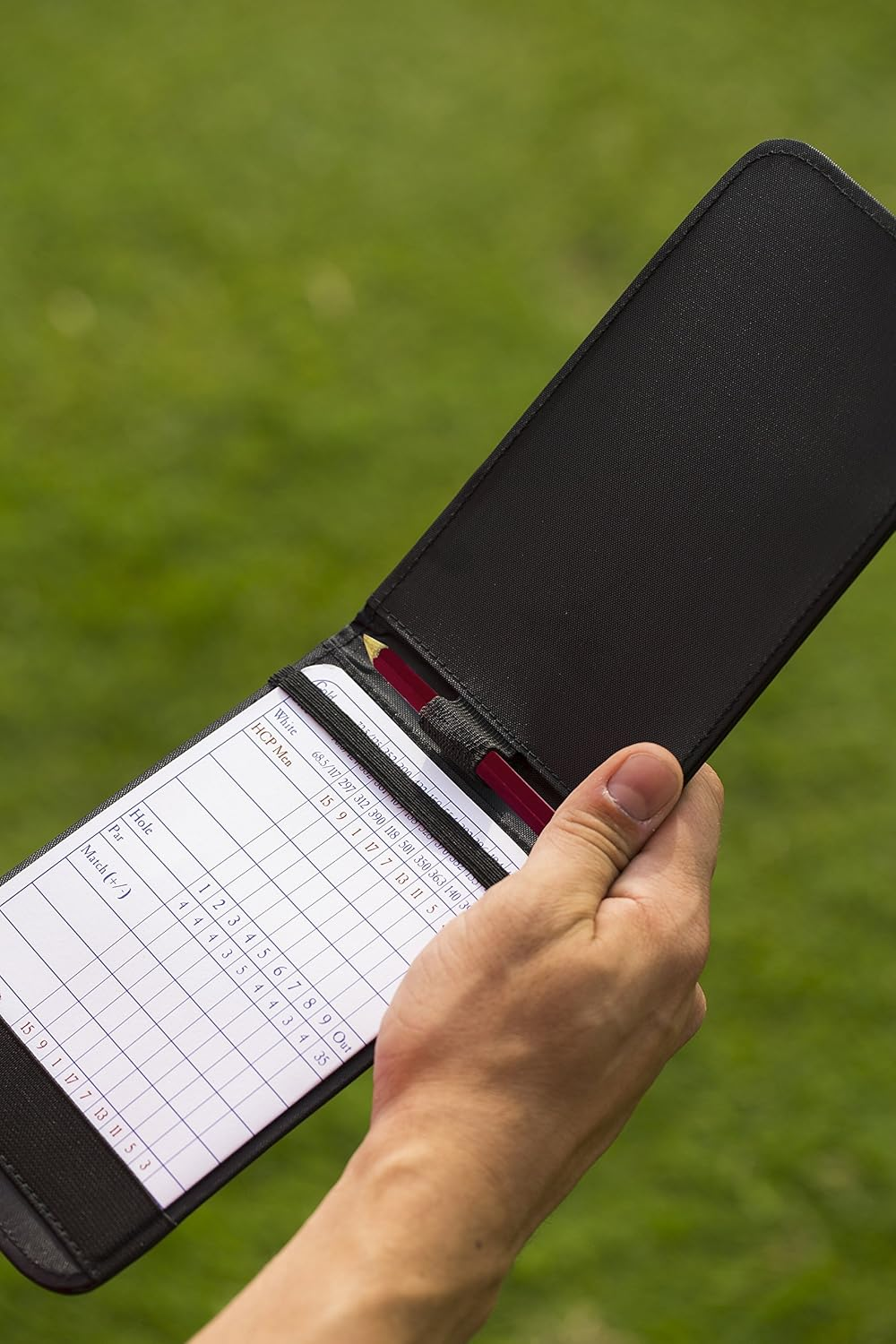 Callaway Unisex-Adult Callaway Golf Leather Scorecard Holder C40104, Black, One Size image number 3