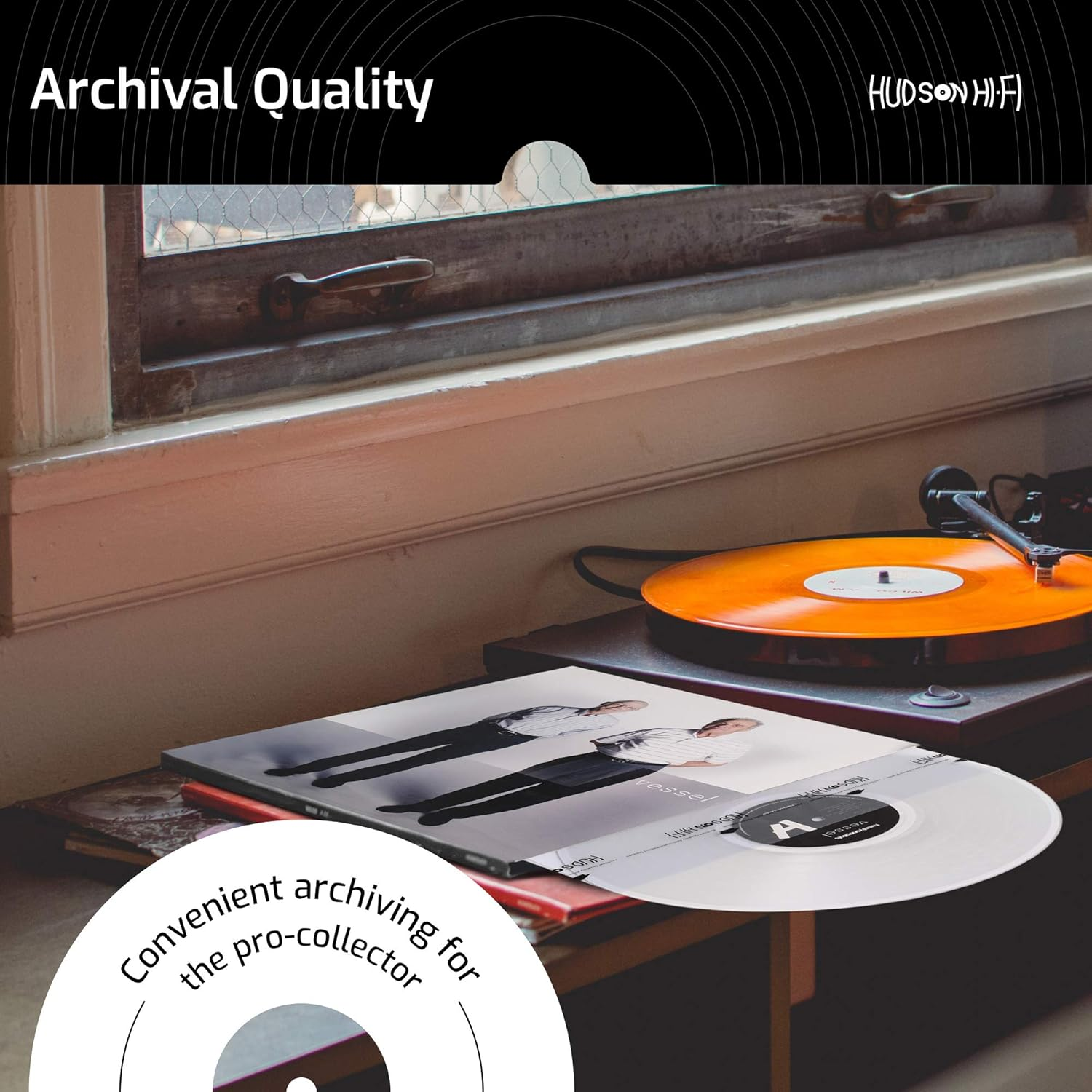 Hudson Hi-Fi Anti-Static Vinyl Record Inner Sleeves - Protective Vinyl Record Inner Sleeve 100- Pack - Protect Your LP Albums from Scratches, Dust & Dirt - Acid-Free Rice Paper Interior Disc Covers image number 4