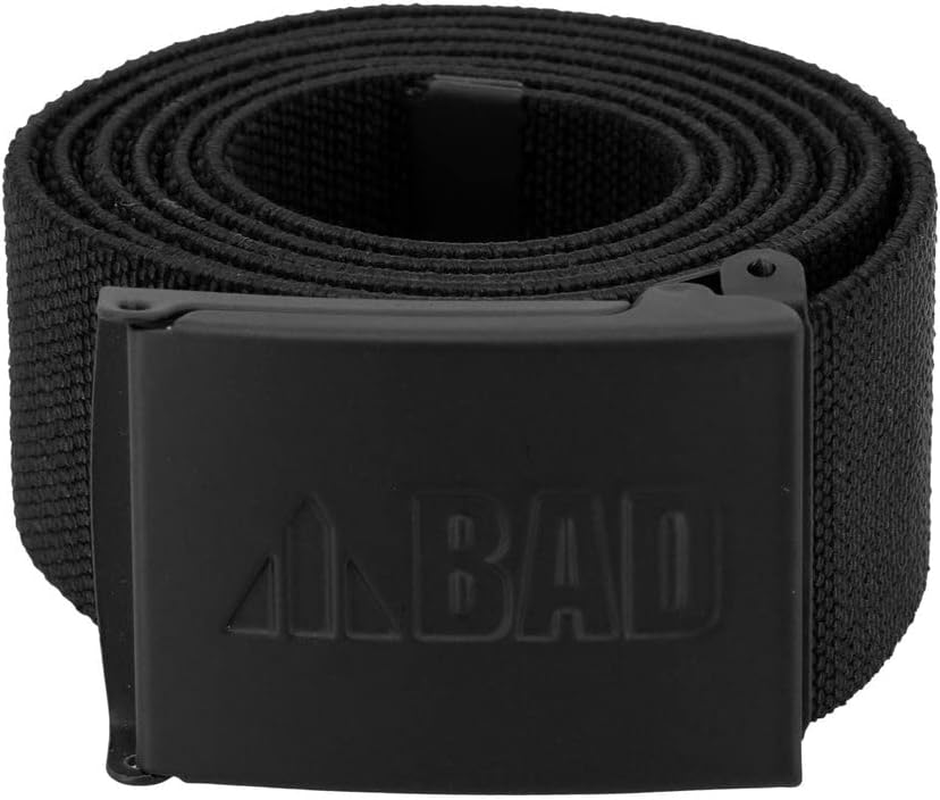 Bad Workwear Unisex Stretch Canvas Work Belt, Black, One Size