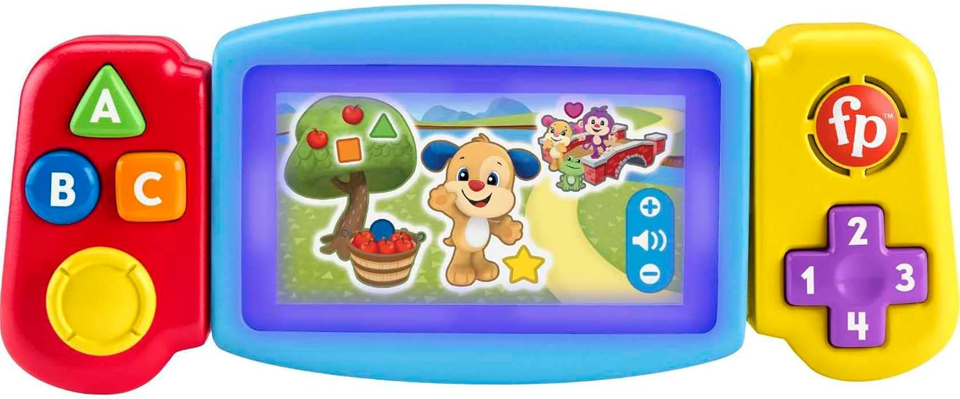 Fisher-Price Baby Learning Toy with Lights Music and Fine Motor Activities, Laugh & Learn Puppy&rsquo;S Activity Cube UK English Version​​ image number 1