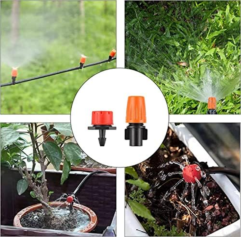 Garden Drip Irrigation System,164Ft 180 Pack Garden Sprinkler System with Adjustable Dripper and 1/4" Tubing, Automatic Drip Irrigation Kit for Garden,Greenhouse, Flower Bed,Patio,Lawns image number 5