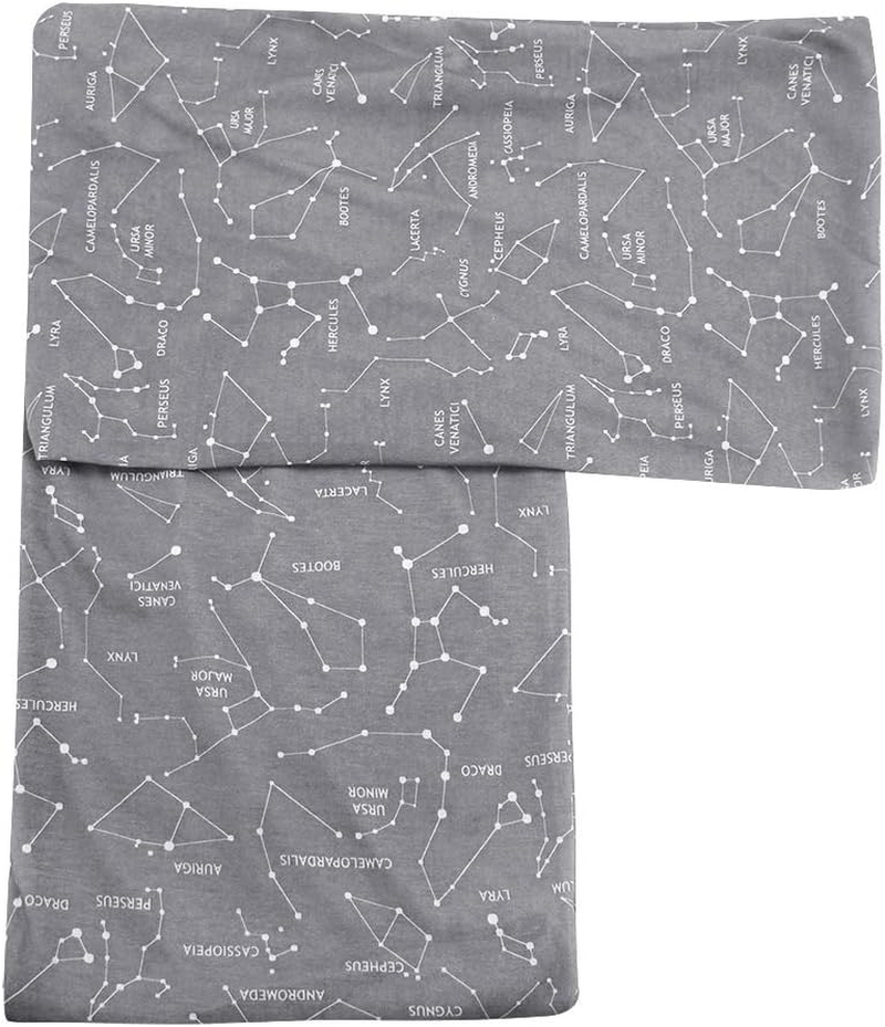 ANKROYU Star Pattern Loop Scarf Storage Bag with Zipper for Wallet Pocket Passport Travel Accessories Polyester Dark Blue Blue Grey Optional 165 180Cm (Grey) image number 6