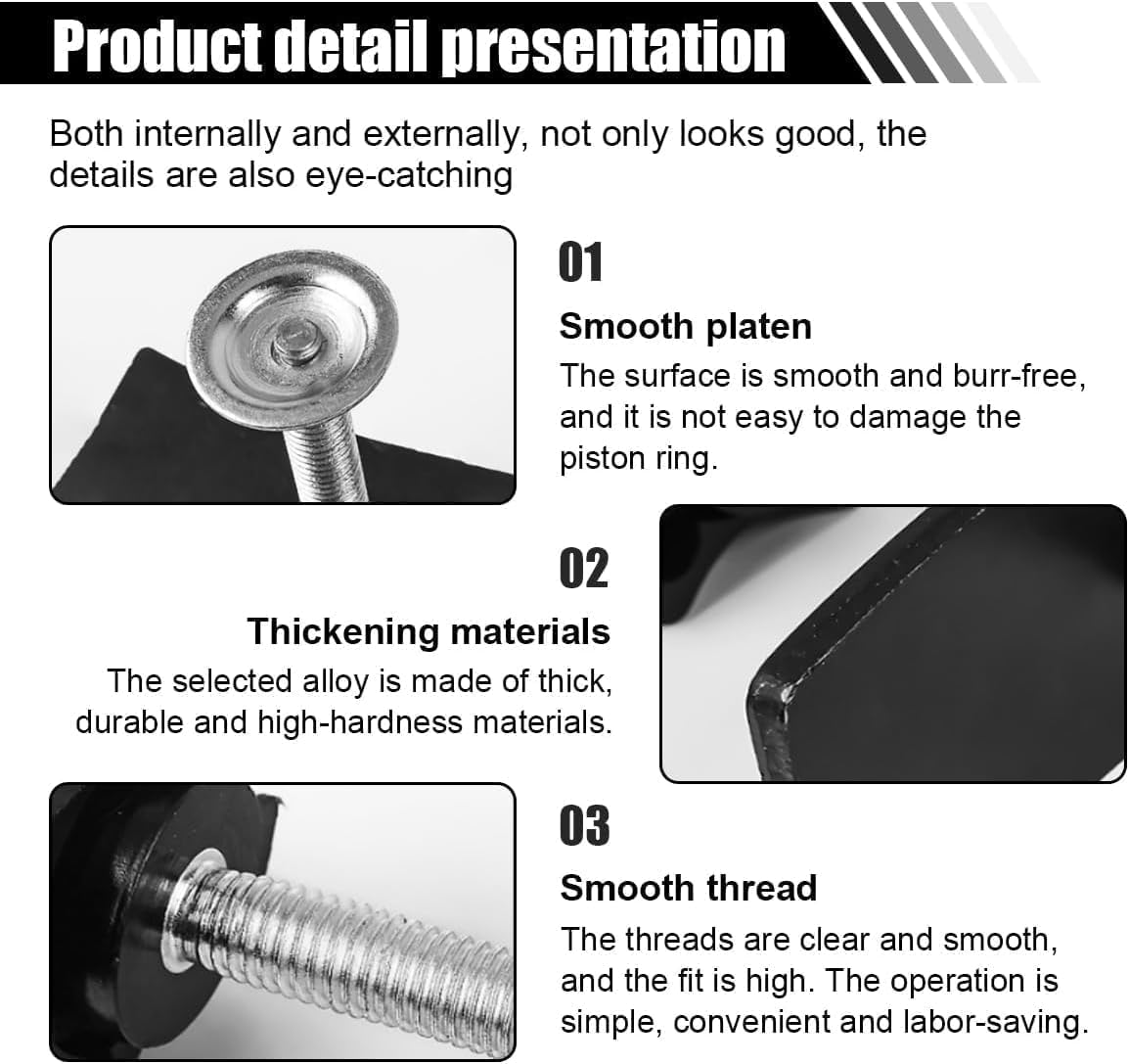 Brake Pad Spreader, Disc Brake Pad Spreader Tool, Brake Caliper Compressor Tool for Compressing Inner Pad, 360 Degree Swivel Joint Brake Piston Compression Tool for Cars & Light Trucks image number 4