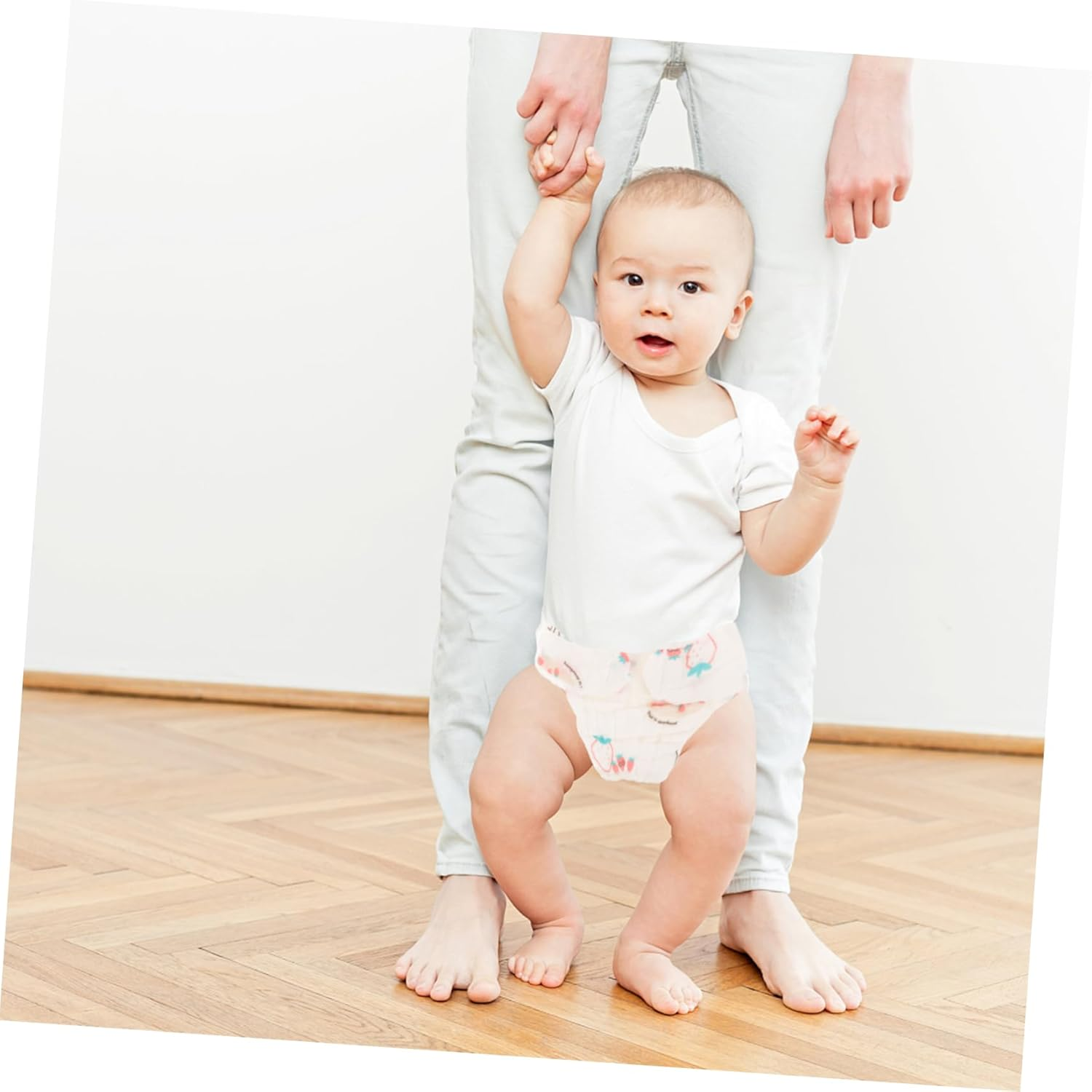 2 Pcs Reusable Diaper Pants Washable Gauze Nappies for Boy Girl Months up to Lightweight Breathable for Everyday Use image number 1