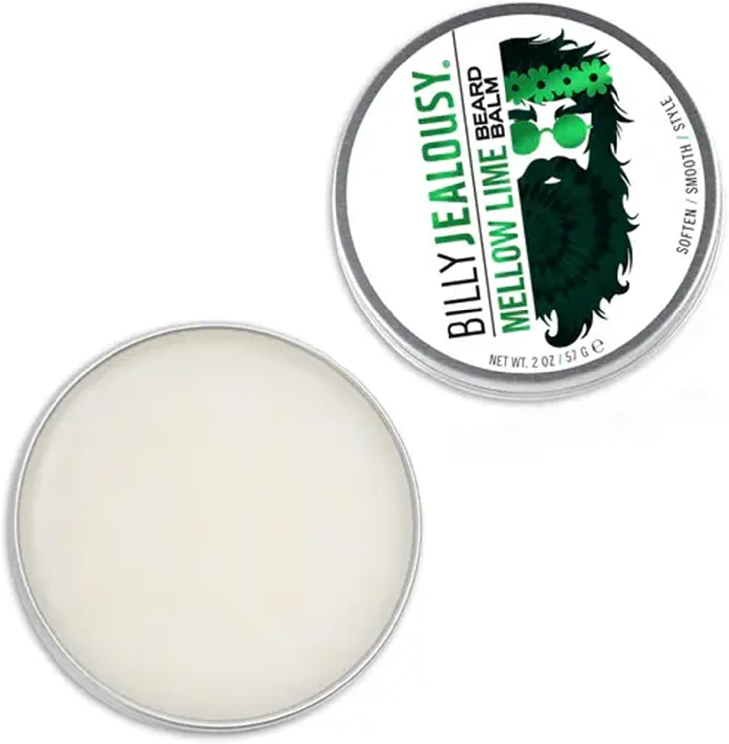 Billy Jealousy Beard Balm with Light Hold & Low Shine, Everyday Beard Styling Balm Loaded with Coconut, Shea & Sunflower Oils for Smooth & Nourished Facial Hair & Skin image number 1