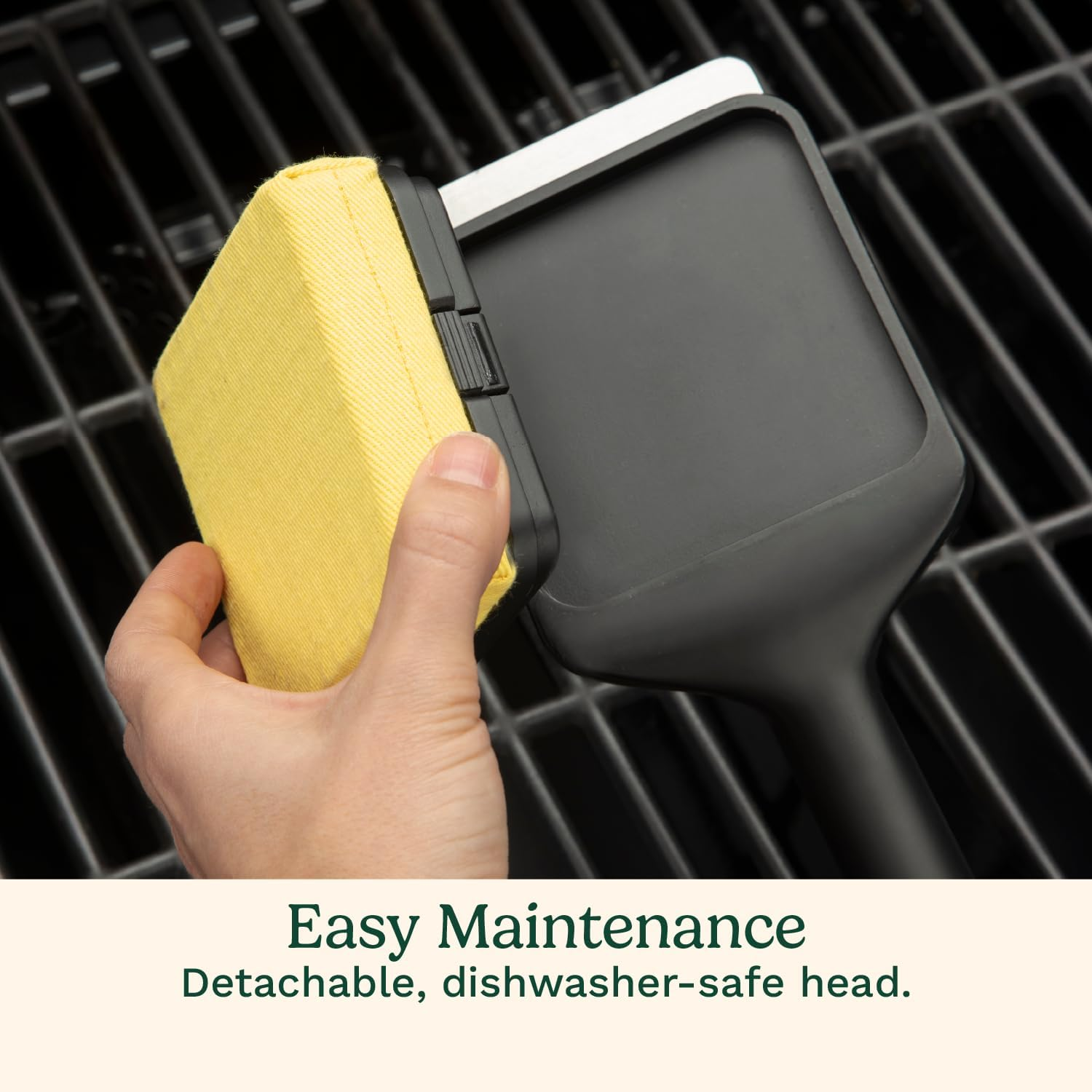 Cuisinart CCB-1000 Grill Renew Steam Cleaner Brush, Safe and Effective Barbecue Cleaning Brush, Replaceable Head, Aramid Fiber Fabric image number 6