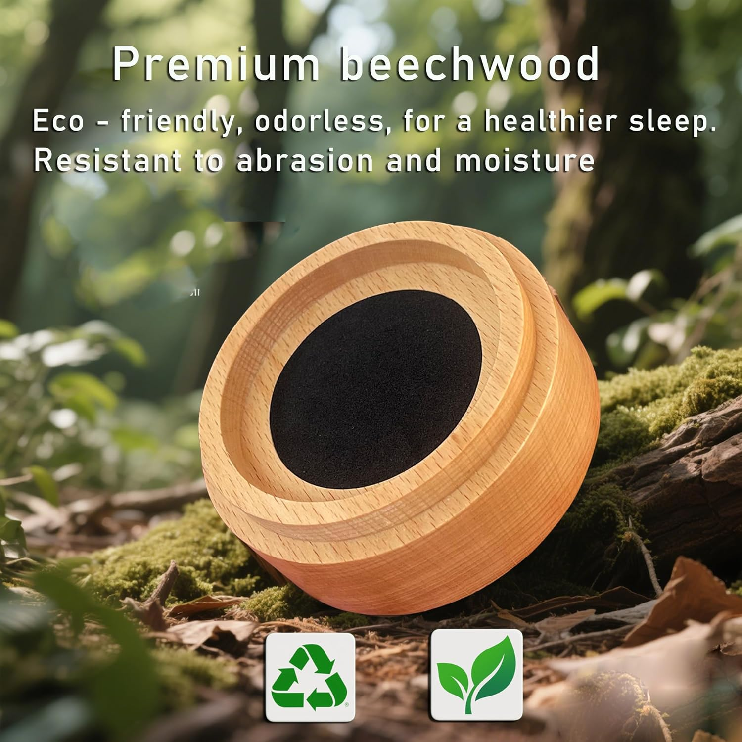 1" Heavy Duty Bed Risers, Bed Lifts, Furniture Risers, Great for under Bed Storage, Bed, Table, and Chair Lifts, Adds 1" Height to Heavy Furniture or Beds of 4Pcs image number 5